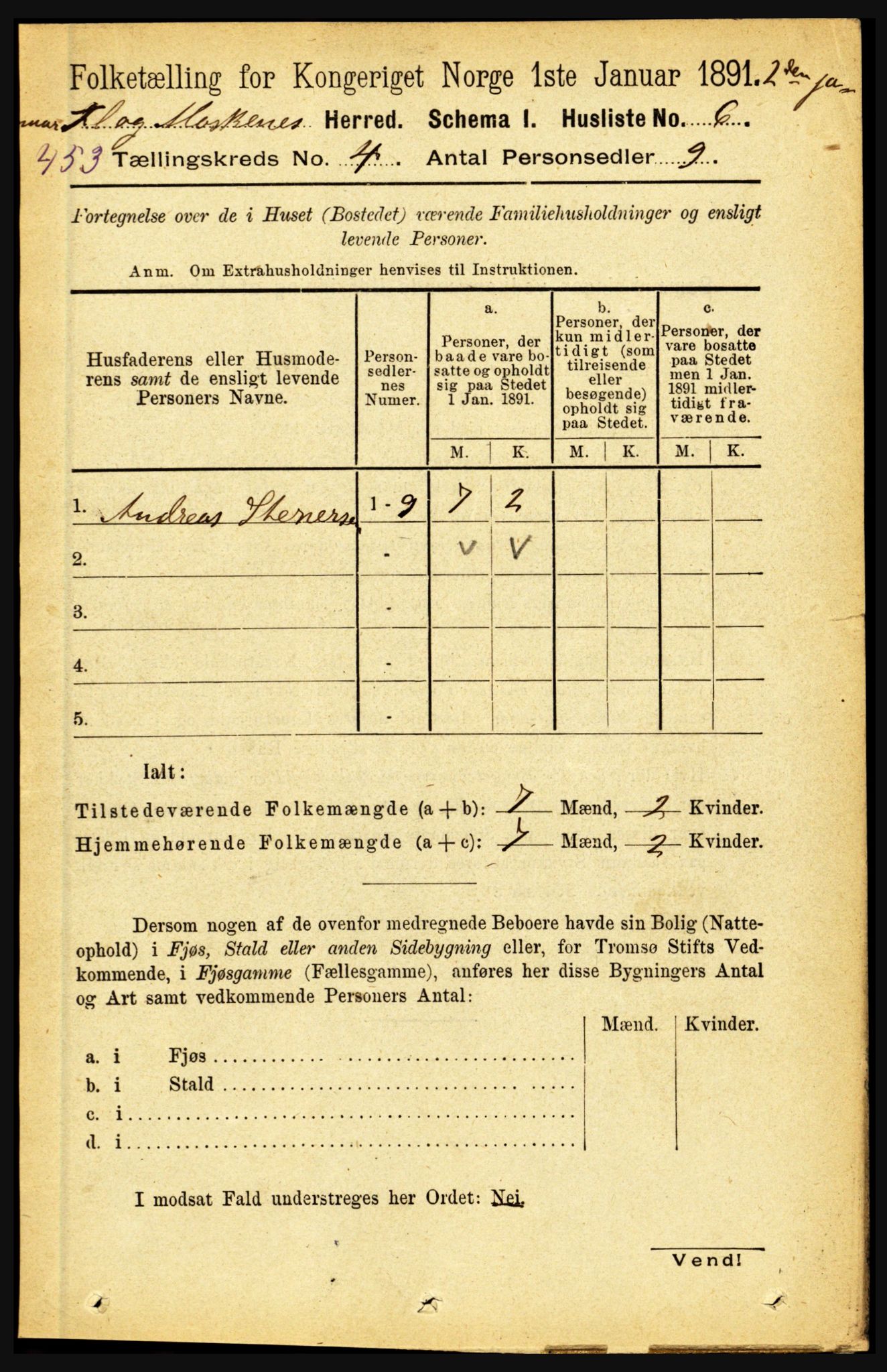 RA, 1891 census for 1859 Flakstad, 1891, p. 1790