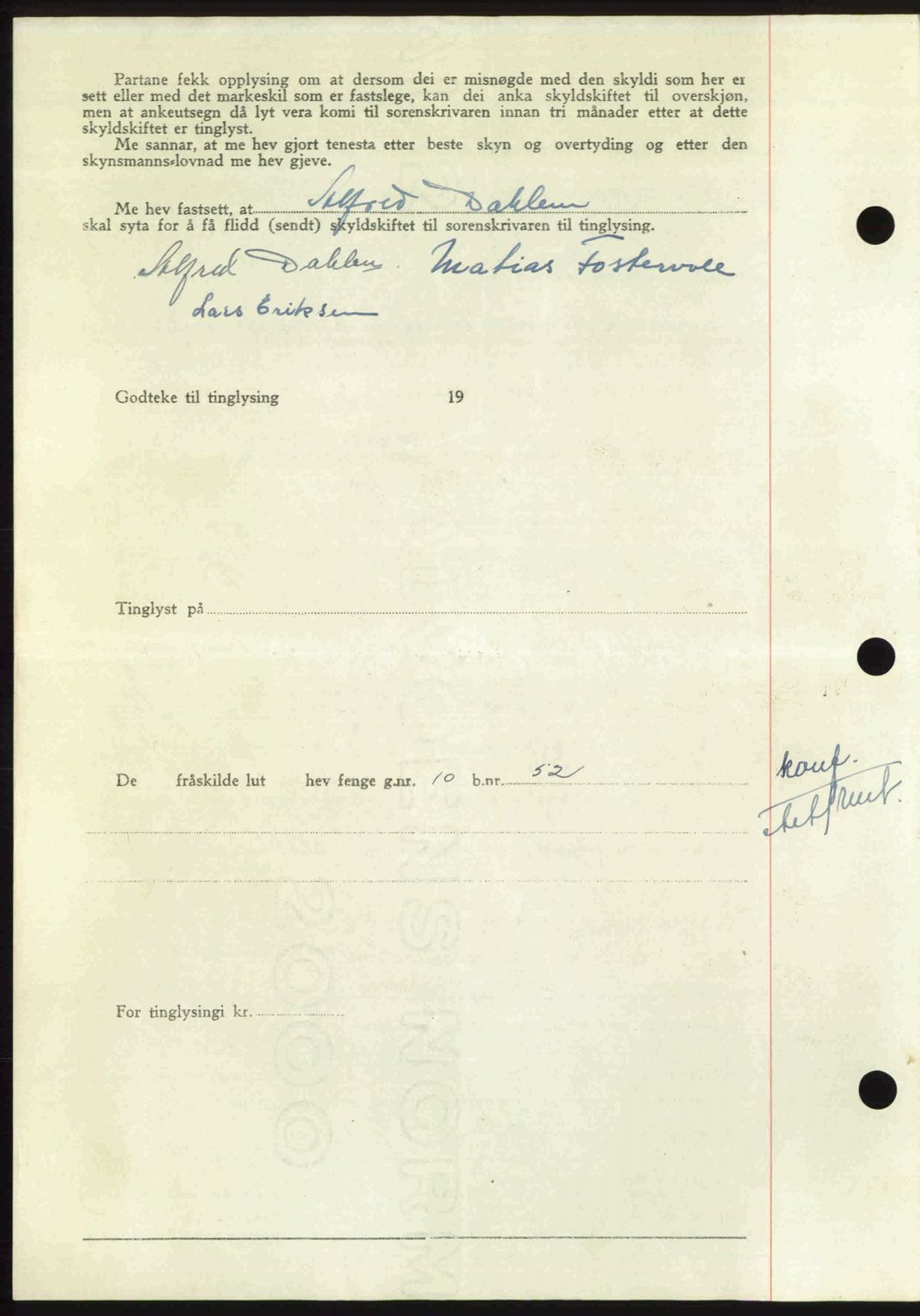 Nordmøre sorenskriveri, AV/SAT-A-4132/1/2/2Ca: Mortgage book no. A109, 1948-1948, Diary no: : 2391/1948