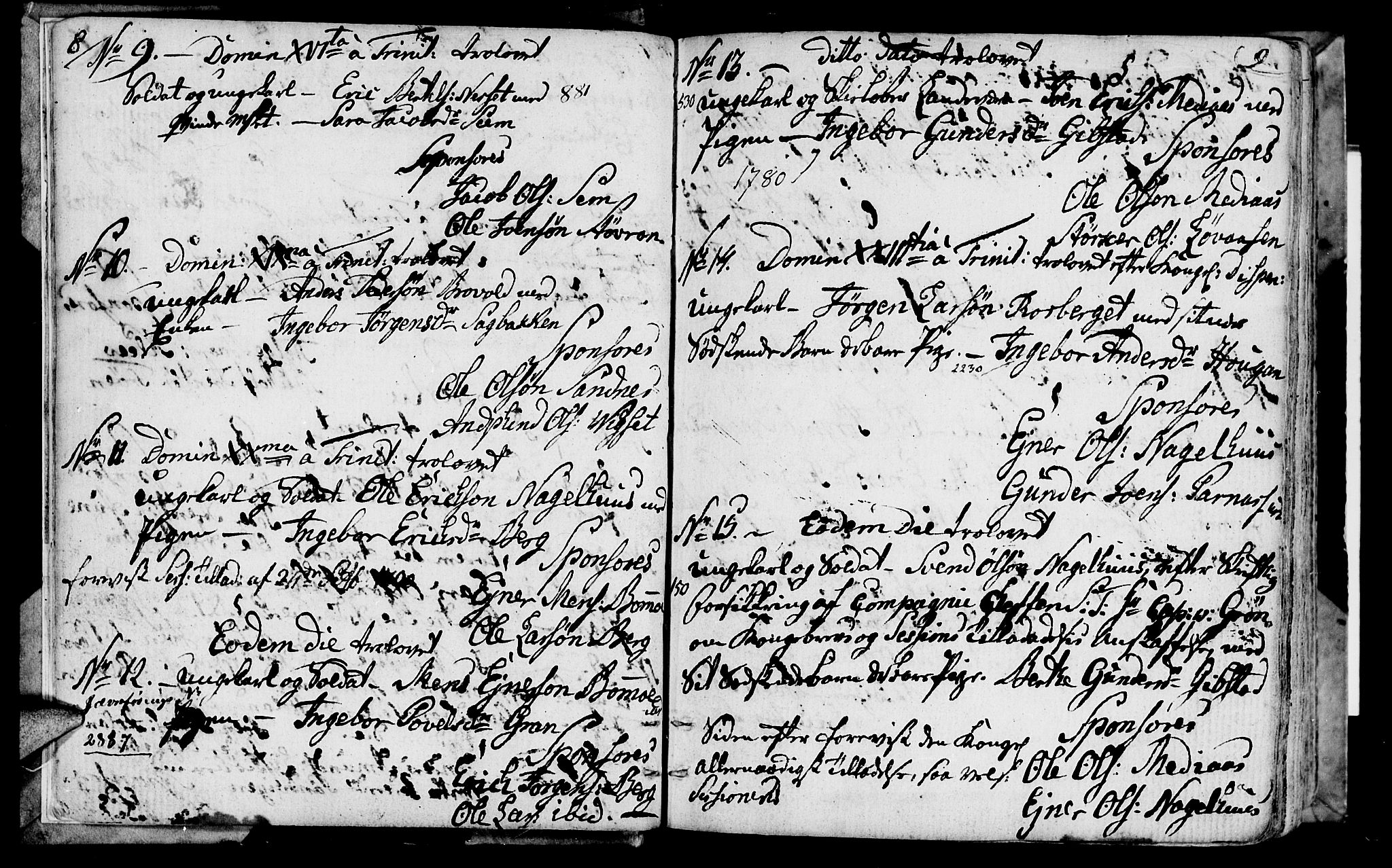 Ministerialprotokoller, klokkerbøker og fødselsregistre - Nord-Trøndelag, AV/SAT-A-1458/749/L0468: Parish register (official) no. 749A02, 1787-1817, p. 8-9