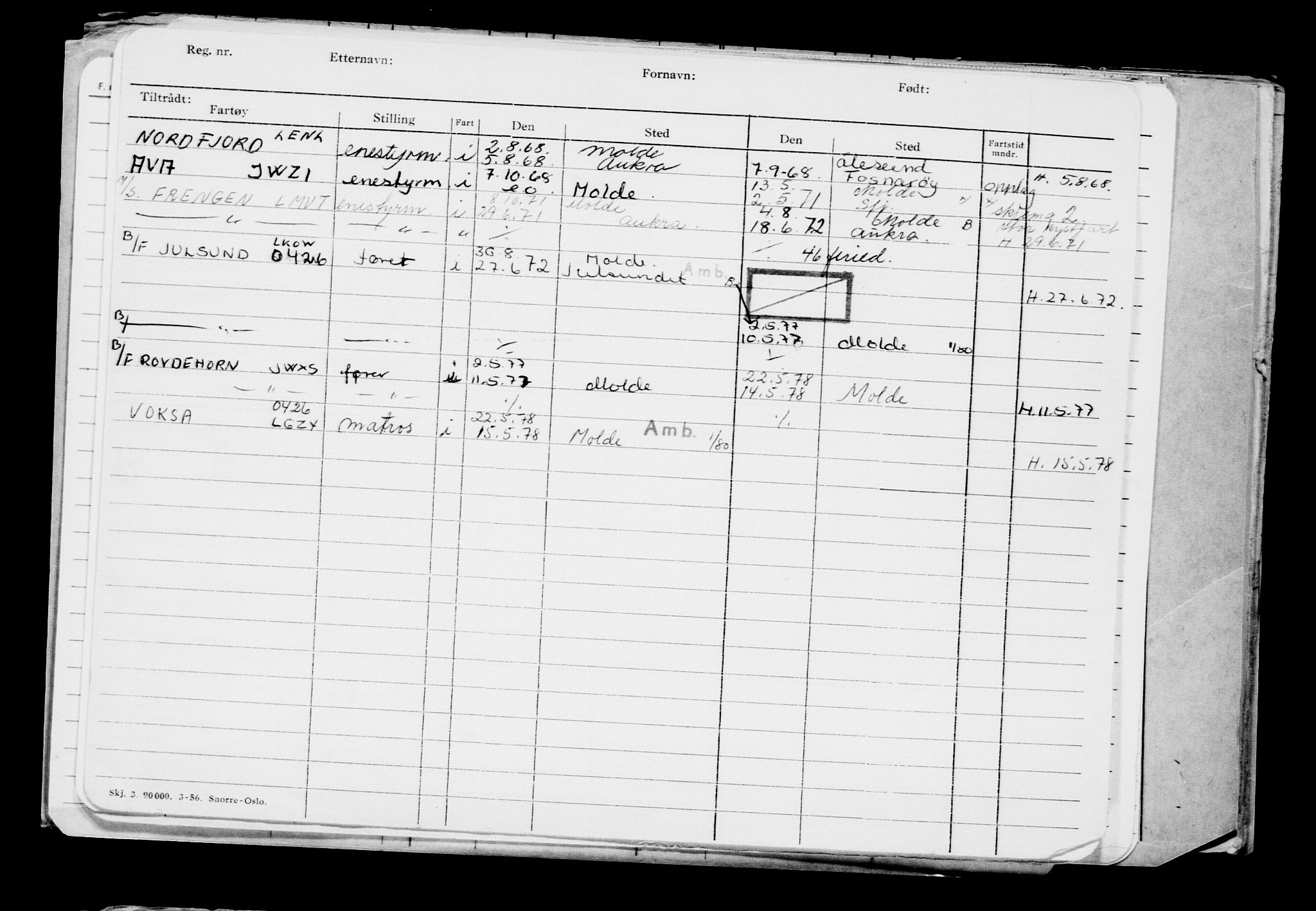 Direktoratet for sjømenn, AV/RA-S-3545/G/Gb/L0185: Hovedkort, 1920, p. 23