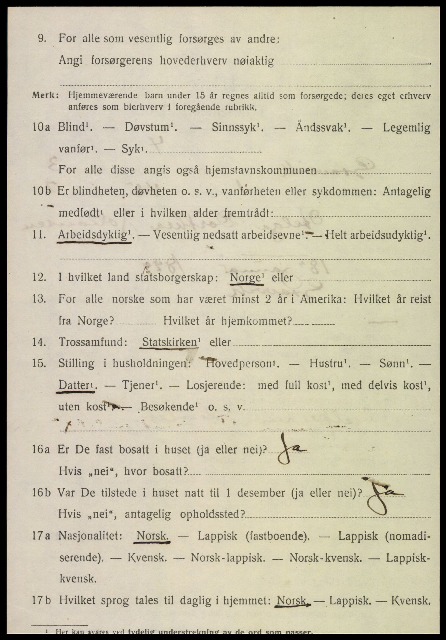 SAT, 1920 census for Gravvik, 1920, p. 1605