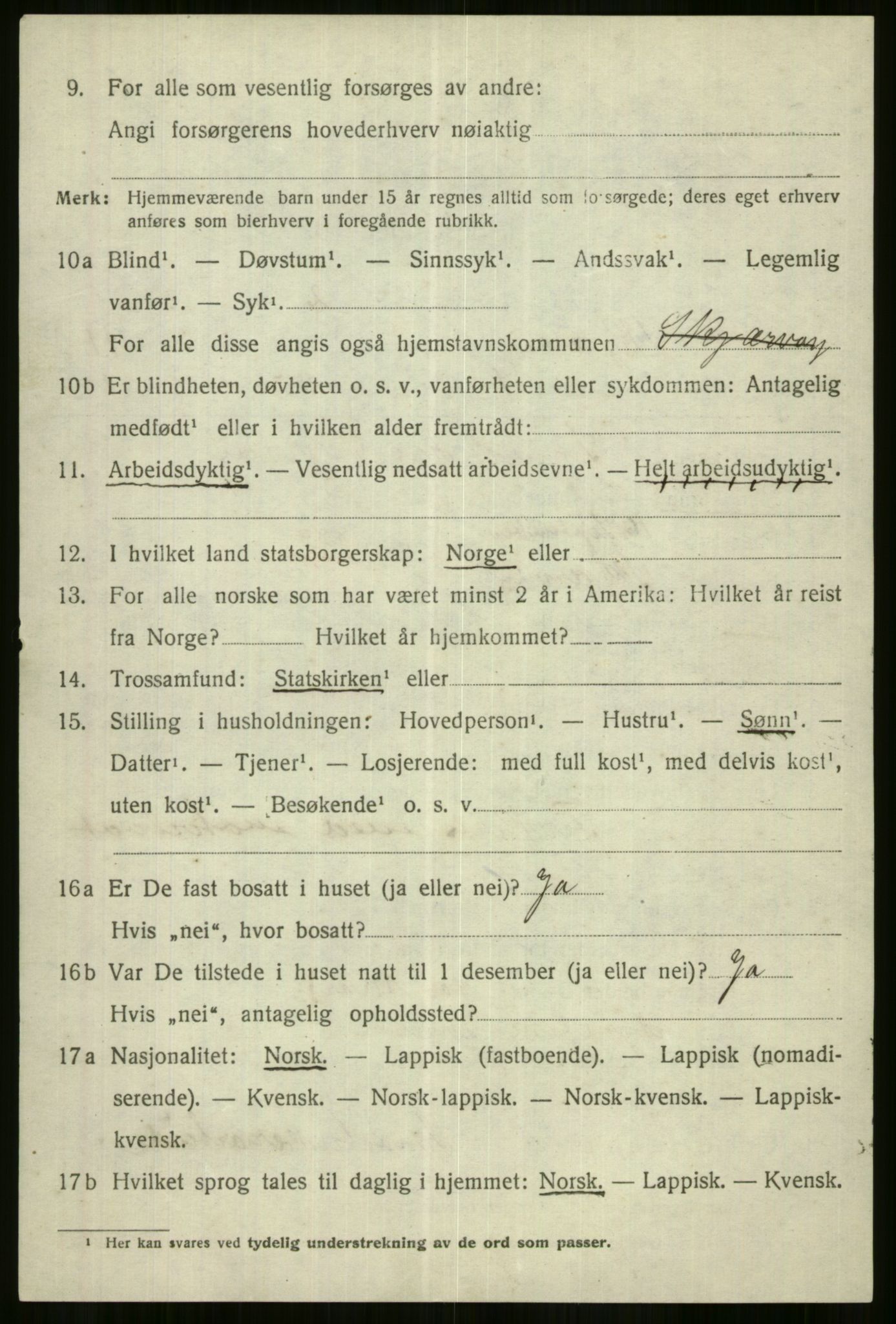 SATØ, 1920 census for Skjervøy, 1920, p. 5604