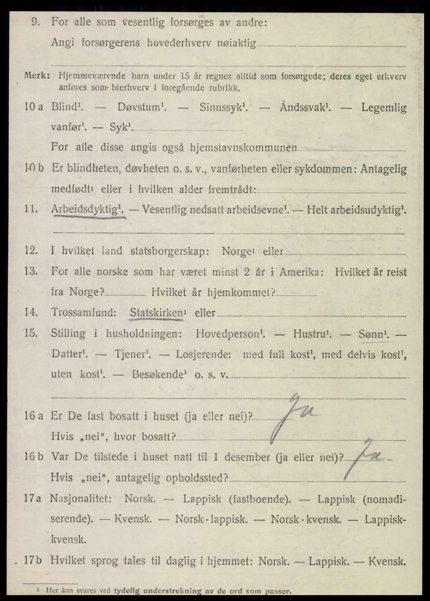 SAT, 1920 census for Dønnes, 1920, p. 3345