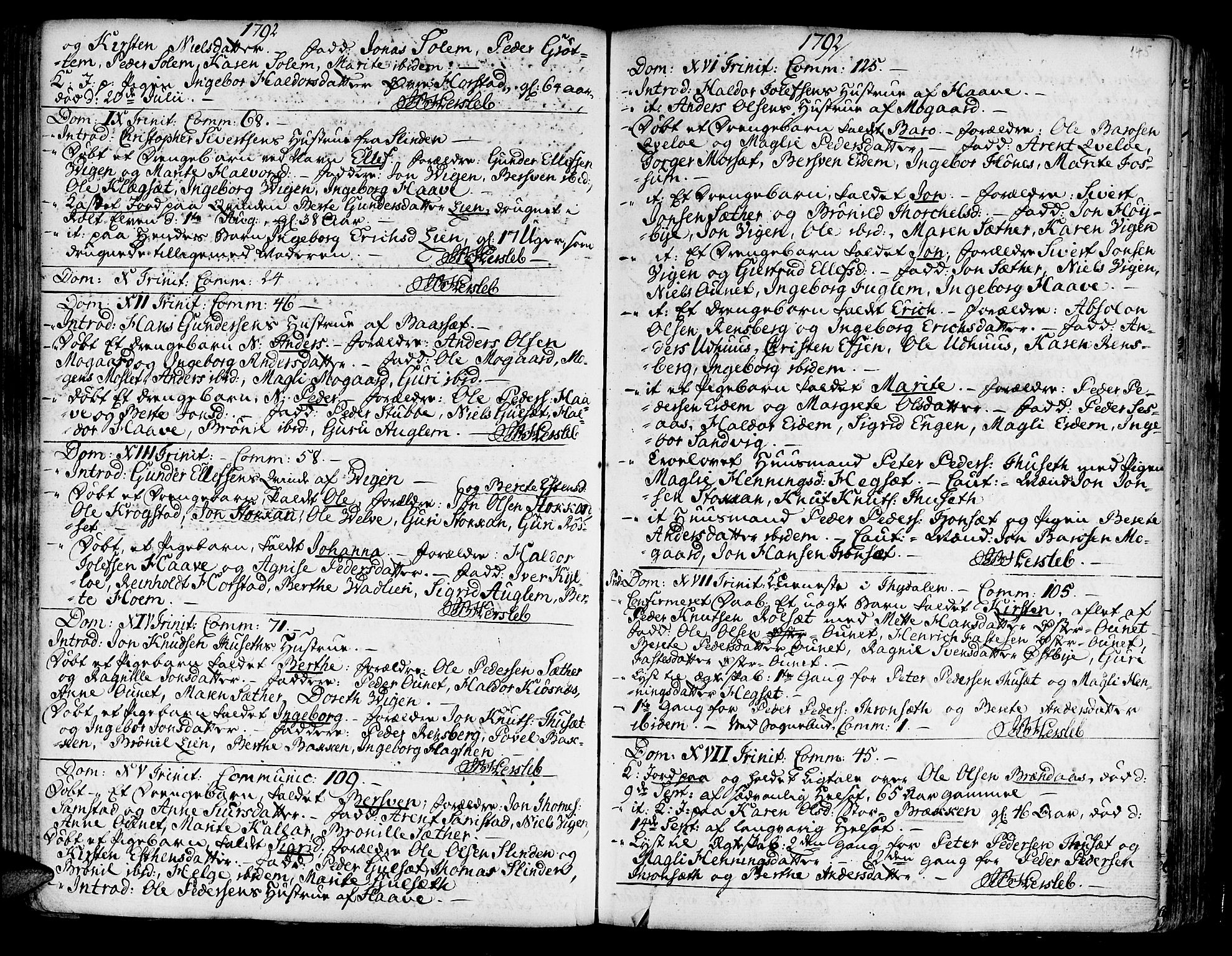 Ministerialprotokoller, klokkerbøker og fødselsregistre - Sør-Trøndelag, AV/SAT-A-1456/695/L1138: Parish register (official) no. 695A02 /1, 1757-1801, p. 145