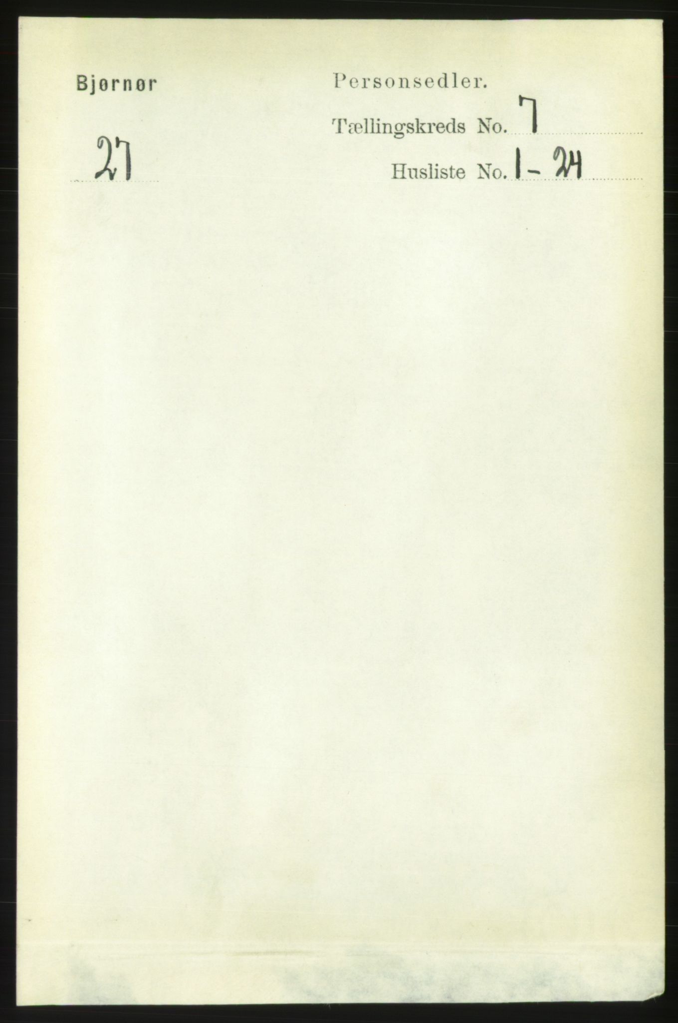 RA, 1891 census for 1632 Bjørnør, 1891, p. 2983