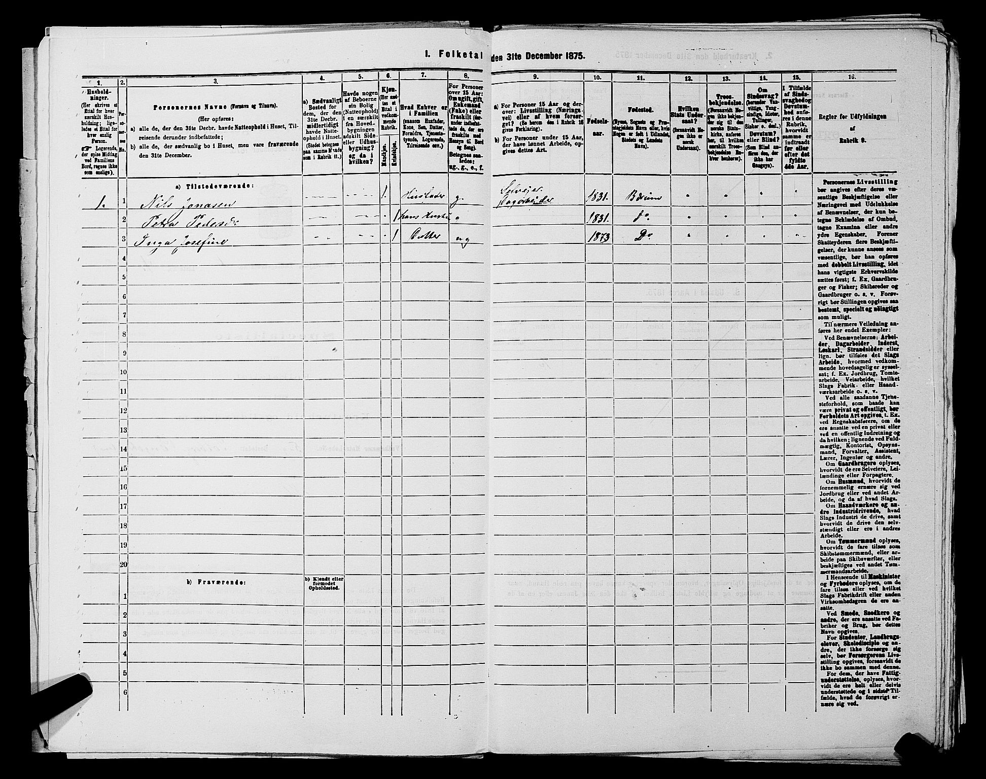 RA, 1875 census for 0220P Asker, 1875, p. 1162