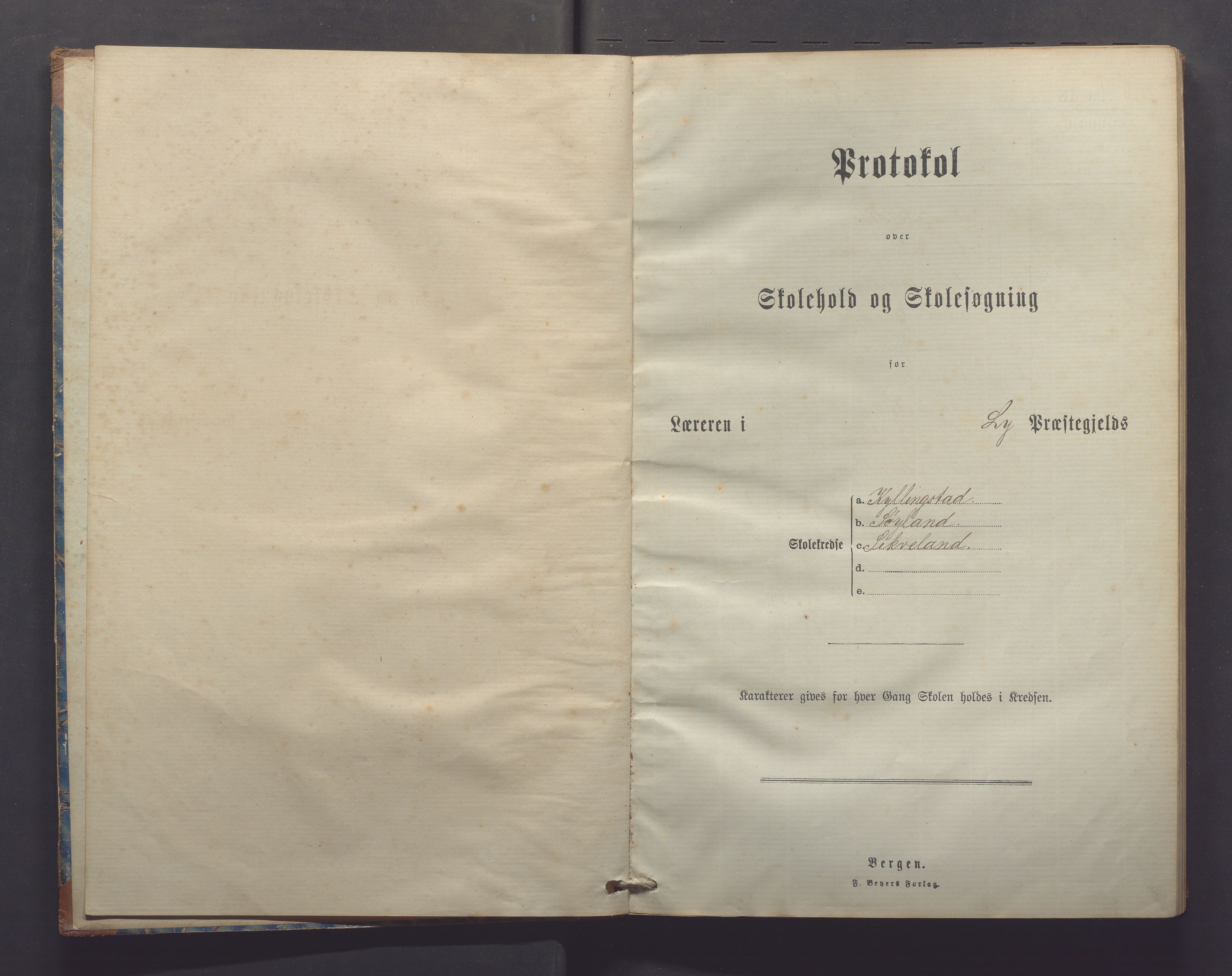 Gjesdal kommune - Kyllingstad skole, IKAR/K-101389/H/L0002: Skoleprotokoll - Søyland, Sikveland, 1882-1891