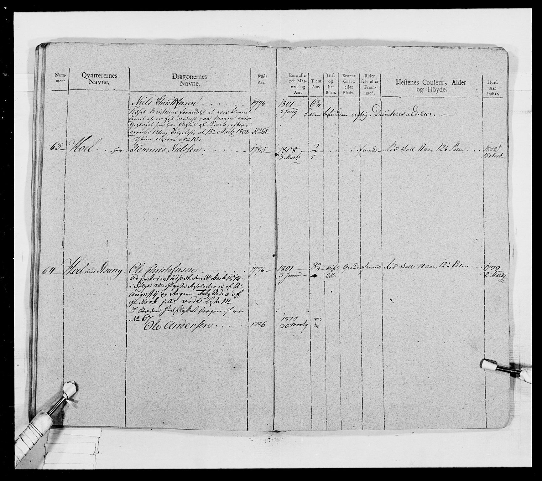 Generalitets- og kommissariatskollegiet, Det kongelige norske kommissariatskollegium, AV/RA-EA-5420/E/Eh/L0018: Opplandske dragonregiment, 1810-1811, p. 358