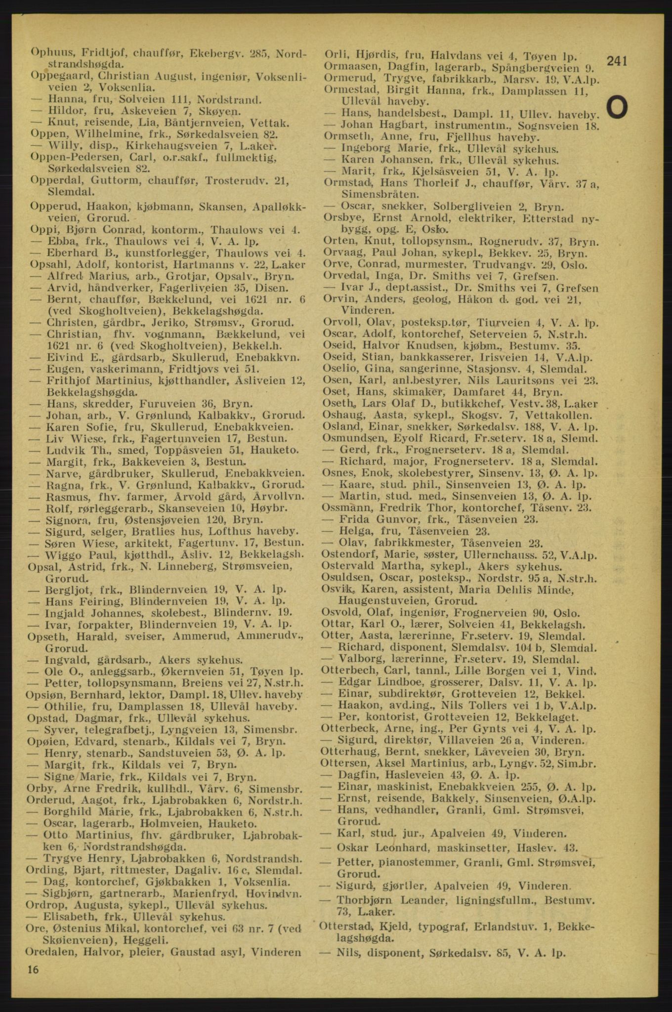 Aker adressebok/adressekalender, PUBL/001/A/005: Aker adressebok, 1934-1935, p. 241