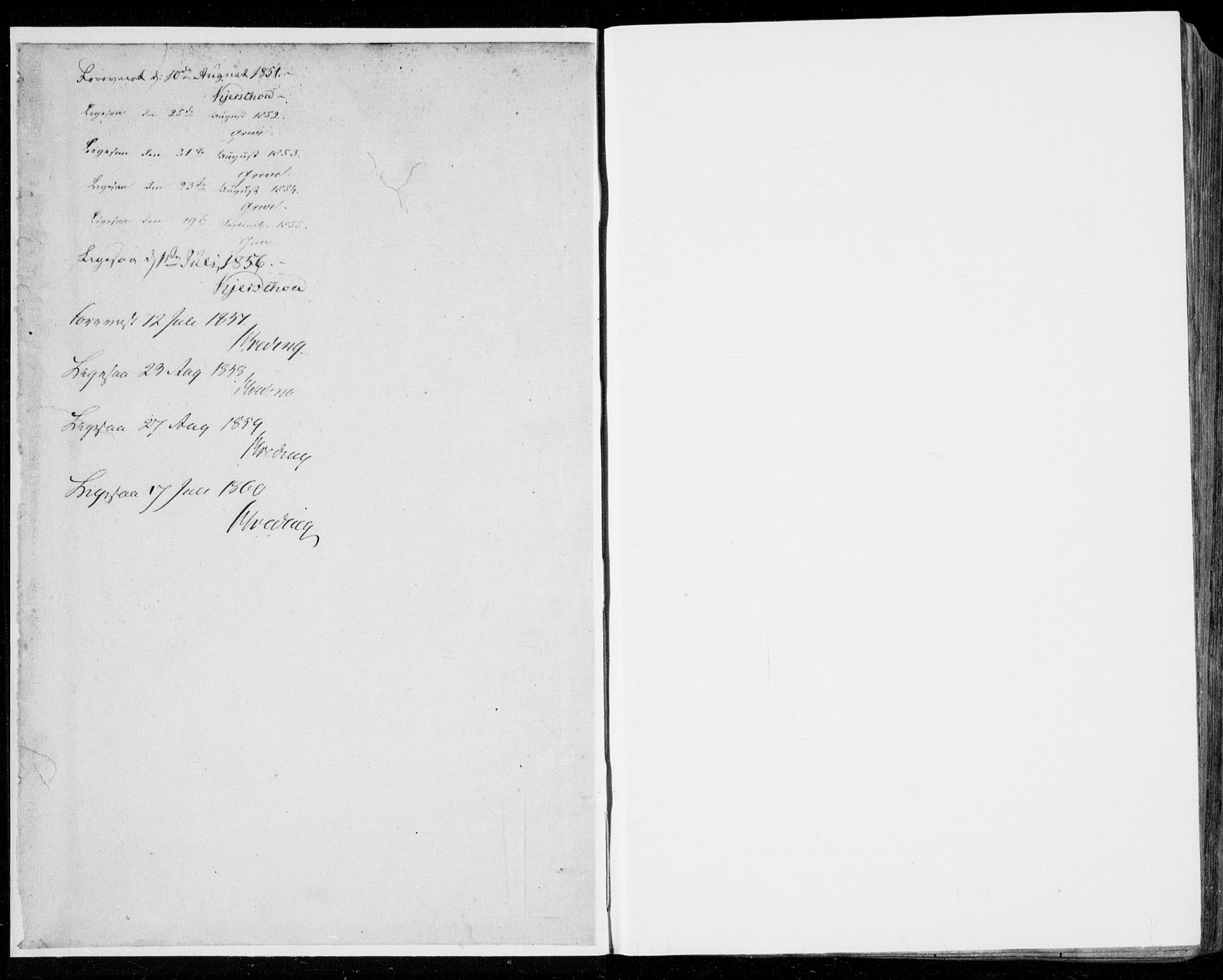 Manger sokneprestembete, SAB/A-76801/H/Haa: Parish register (official) no. A 6, 1849-1859