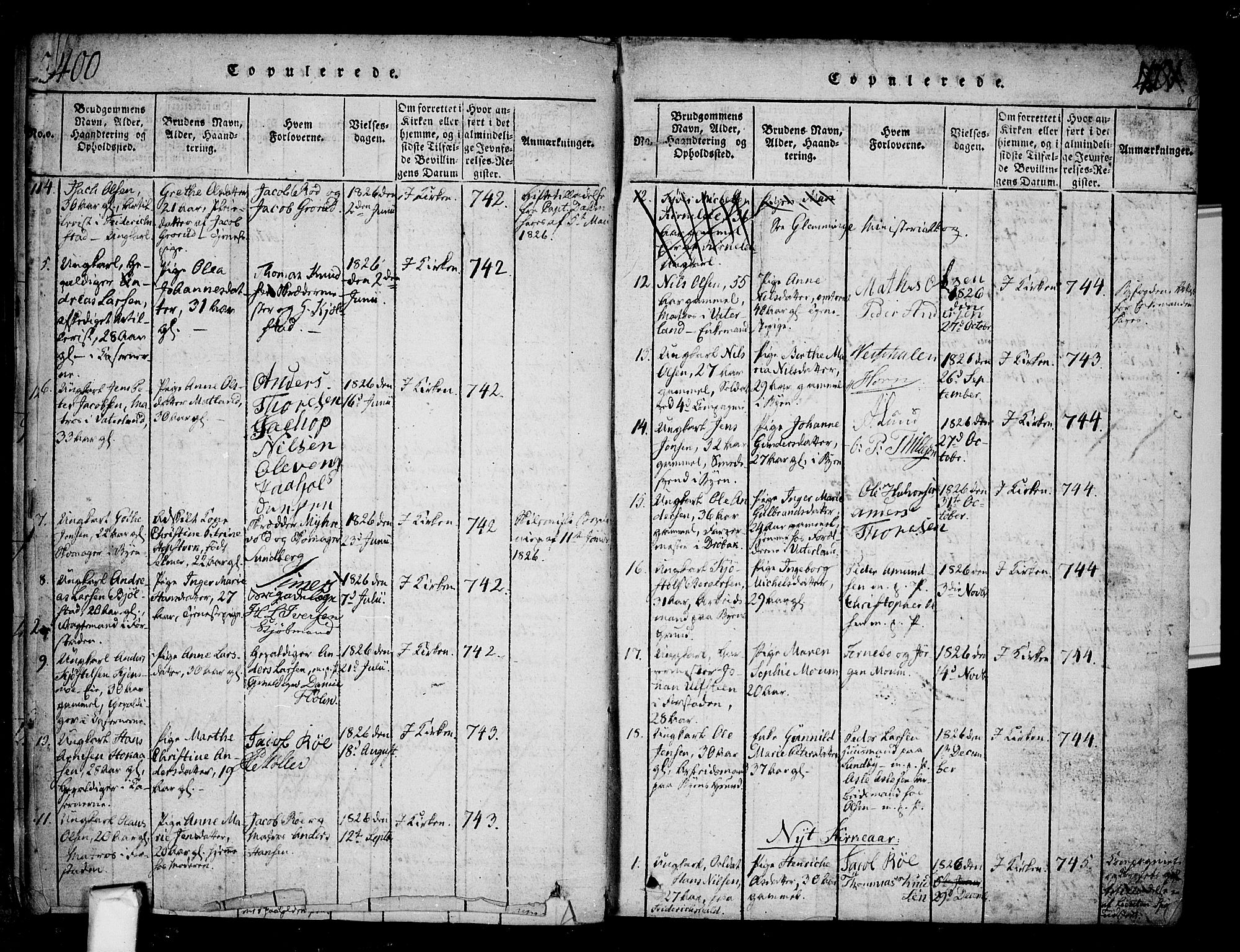 Fredrikstad prestekontor Kirkebøker, SAO/A-11082/F/Fa/L0004: Parish register (official) no. 4, 1816-1834, p. 400-401