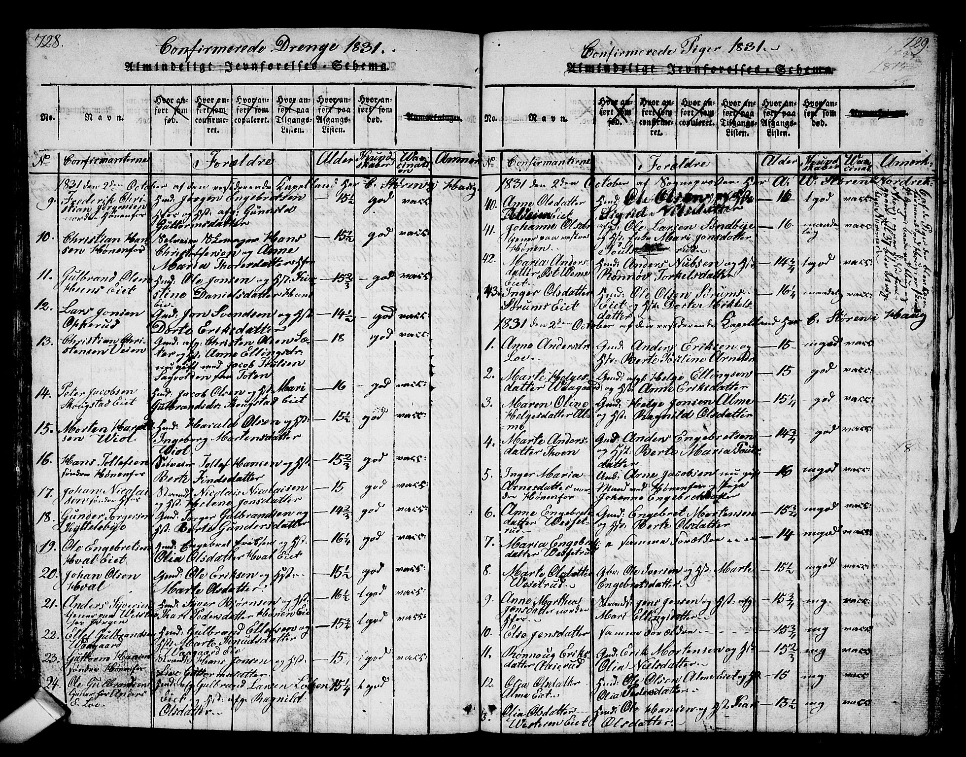 Norderhov kirkebøker, AV/SAKO-A-237/G/Ga/L0002: Parish register (copy) no. I 2, 1814-1867, p. 728-729