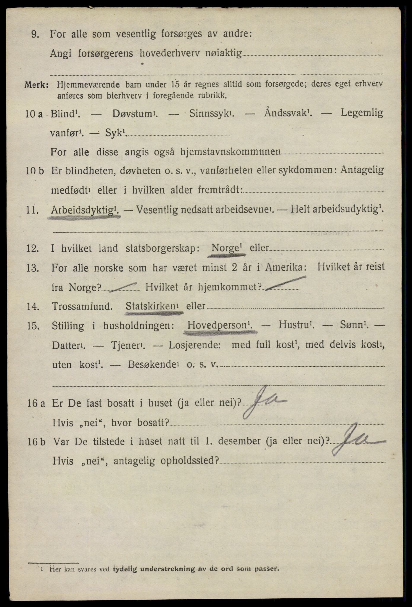 SAO, 1920 census for Mysen, 1920, p. 2672