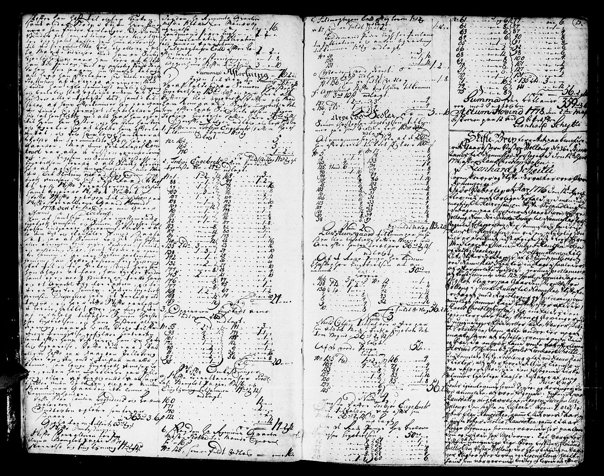 Øvre Romerike sorenskriveri, AV/SAO-A-10649/H/Hb/L0011: Skifteprotokoll nr. 11, 1778-1783, p. 4b-5a