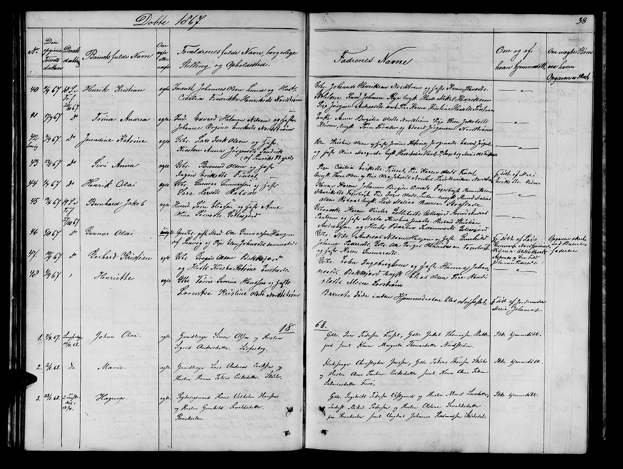 Tranøy sokneprestkontor, SATØ/S-1313/I/Ia/Iab/L0021klokker: Parish register (copy) no. 21, 1861-1886, p. 38