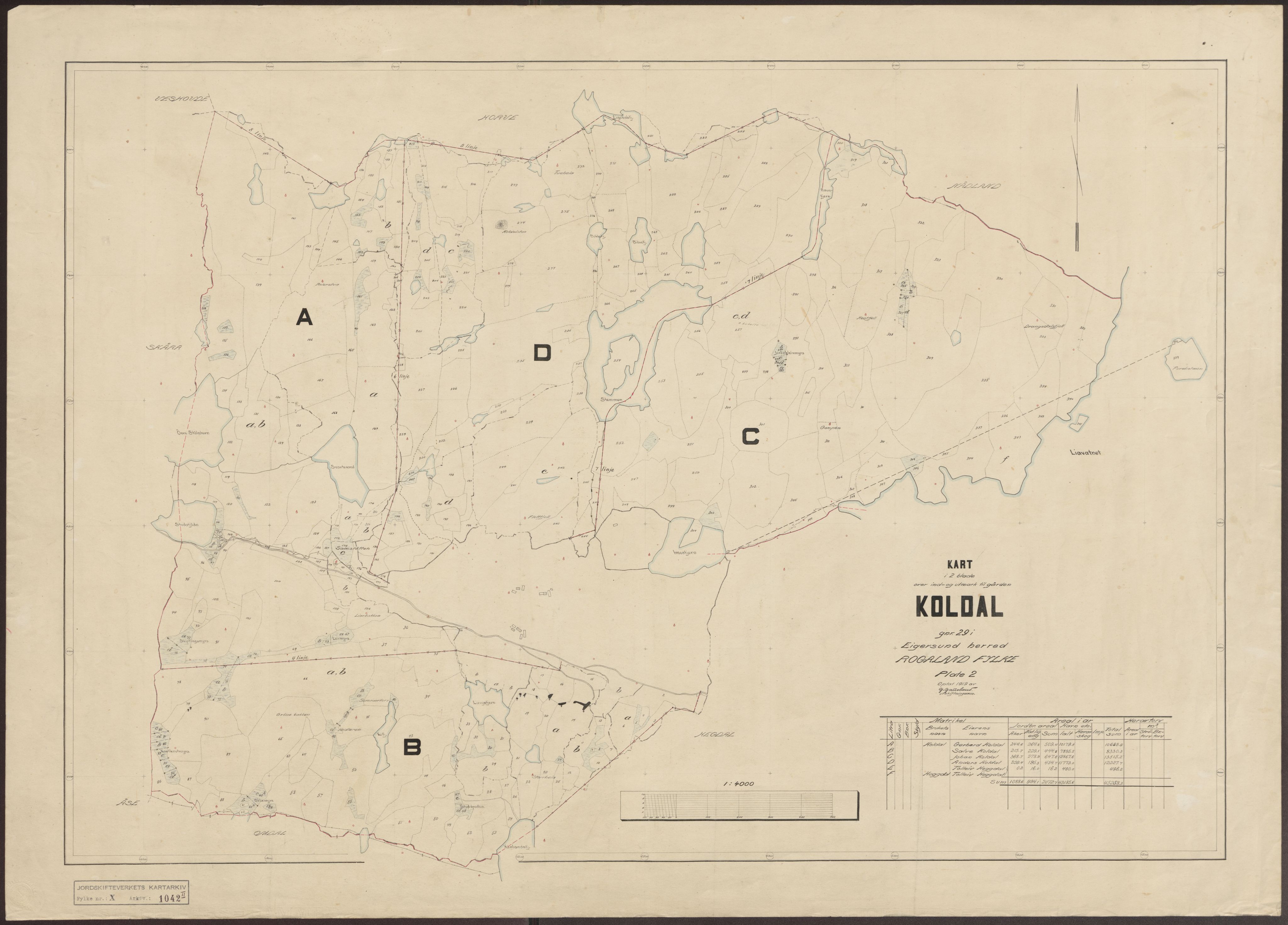 Jordskifteverkets kartarkiv, RA/S-3929/T, 1859-1988, p. 1216