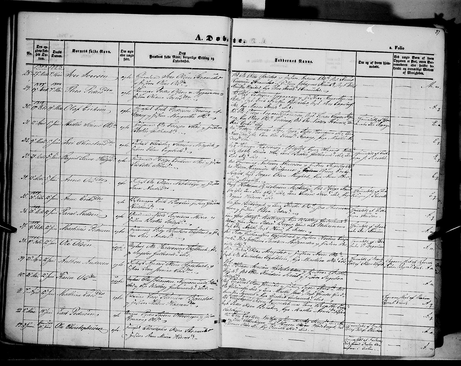 Åmot prestekontor, Hedmark, AV/SAH-PREST-056/H/Ha/Haa/L0006: Parish register (official) no. 6, 1842-1861, p. 37