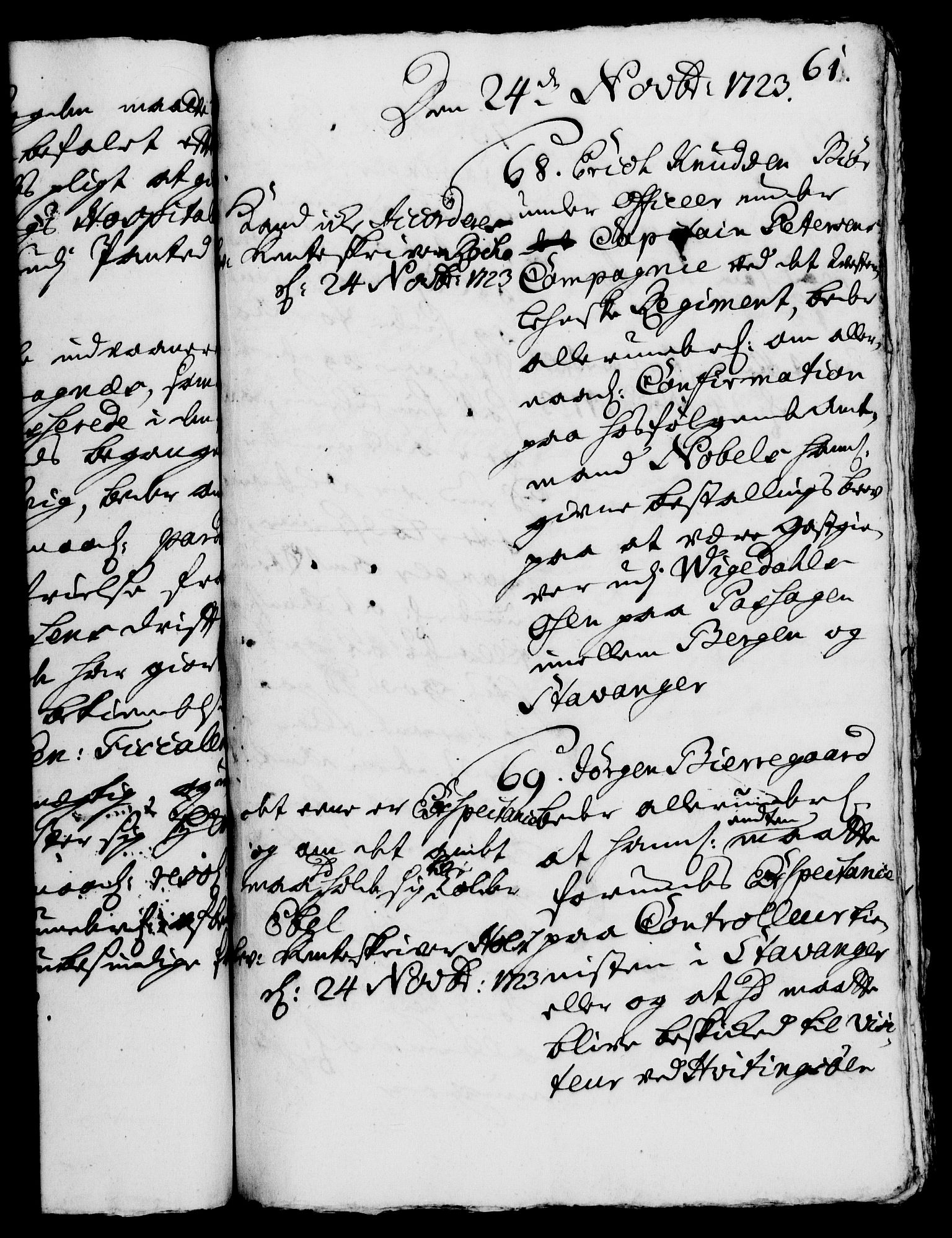 Rentekammeret, Kammerkanselliet, RA/EA-3111/G/Gh/Gha/L0006: Norsk ekstraktmemorialprotokoll (merket RK 53.51), 1723-1724, p. 61