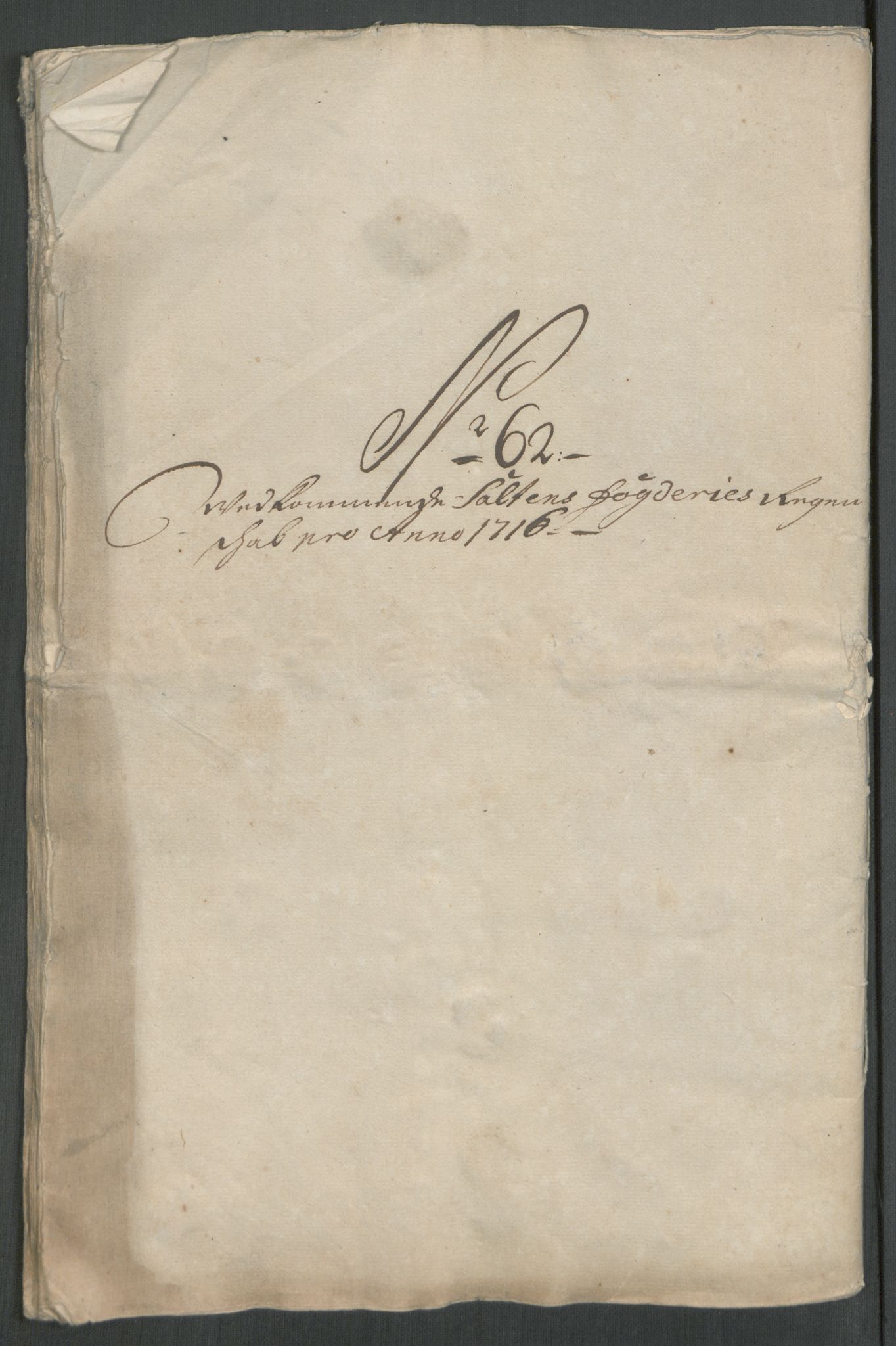 Rentekammeret inntil 1814, Reviderte regnskaper, Fogderegnskap, AV/RA-EA-4092/R66/L4586: Fogderegnskap Salten, 1716, p. 306