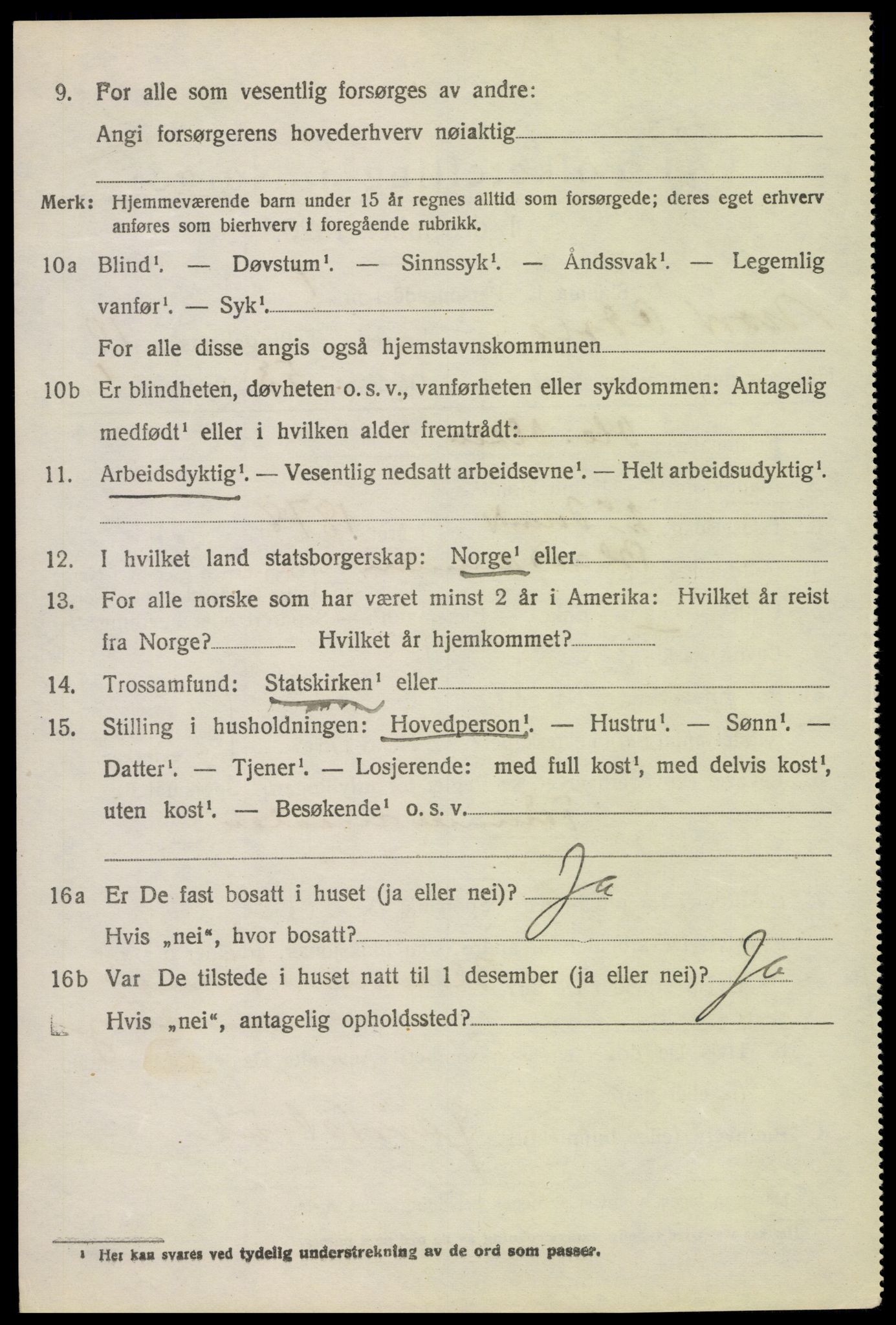 SAH, 1920 census for Nord-Odal, 1920, p. 10926