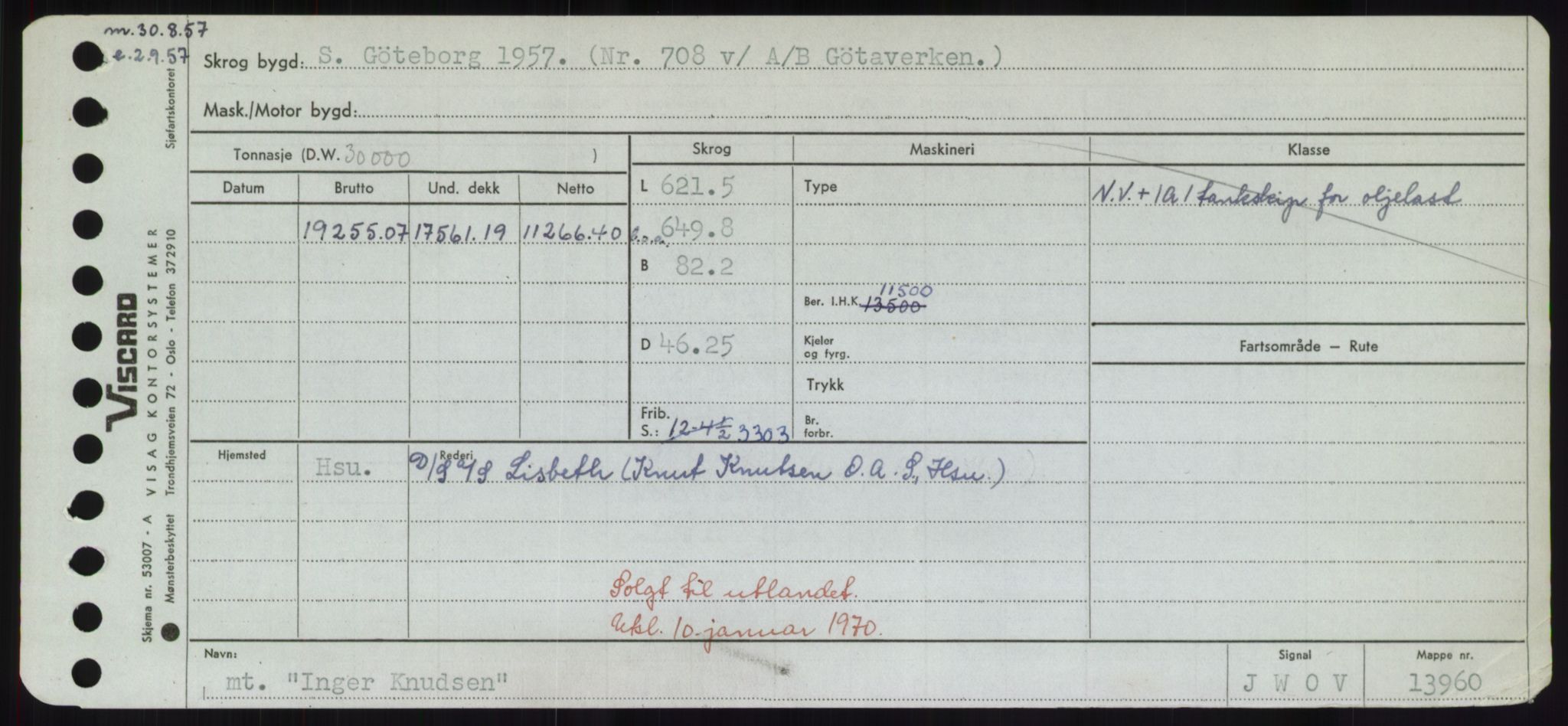 Sjøfartsdirektoratet med forløpere, Skipsmålingen, RA/S-1627/H/Hd/L0018: Fartøy, I, p. 139