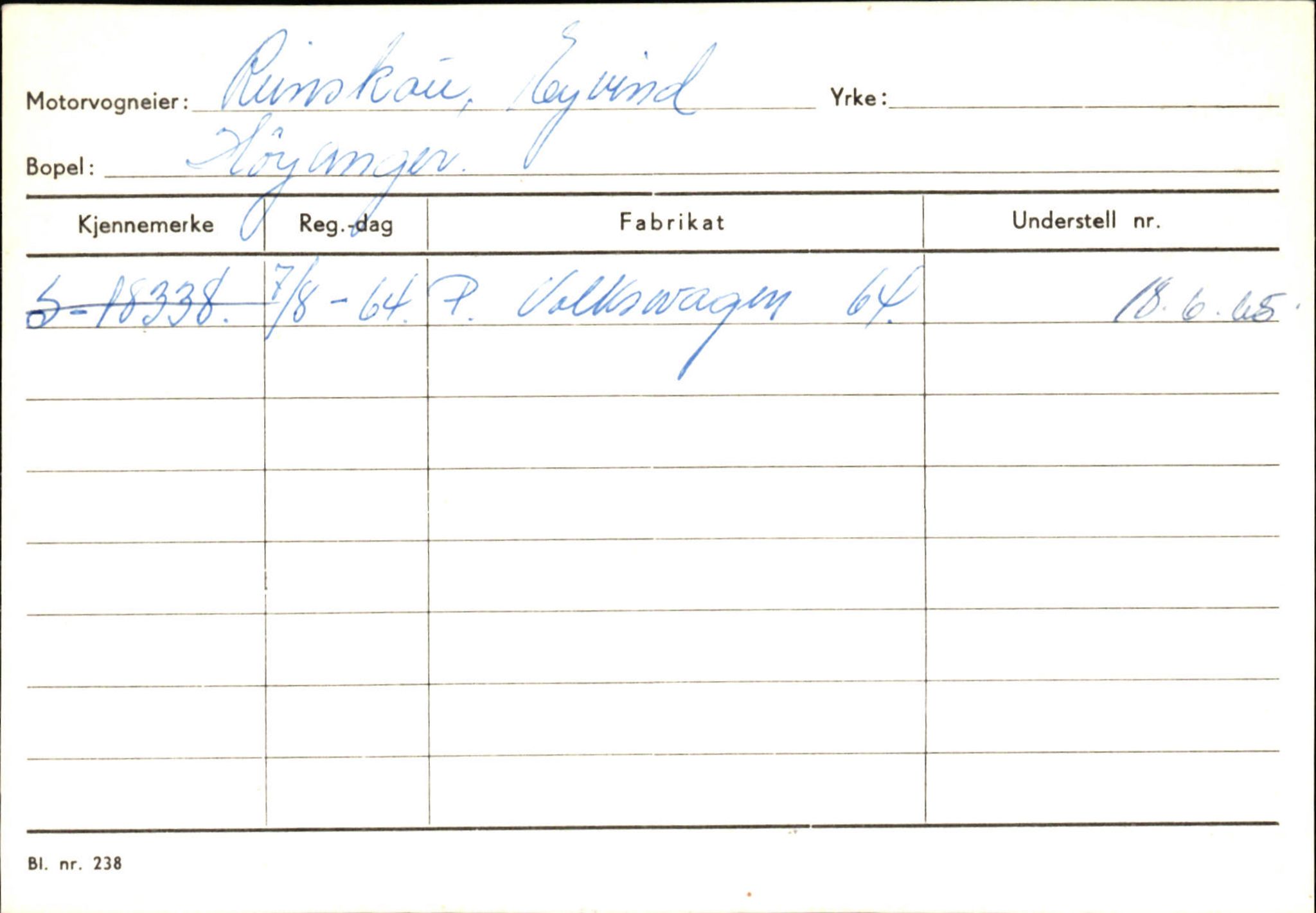 Statens vegvesen, Sogn og Fjordane vegkontor, AV/SAB-A-5301/4/F/L0131: Eigarregister Høyanger P-Å. Stryn S-Å, 1945-1975, p. 44