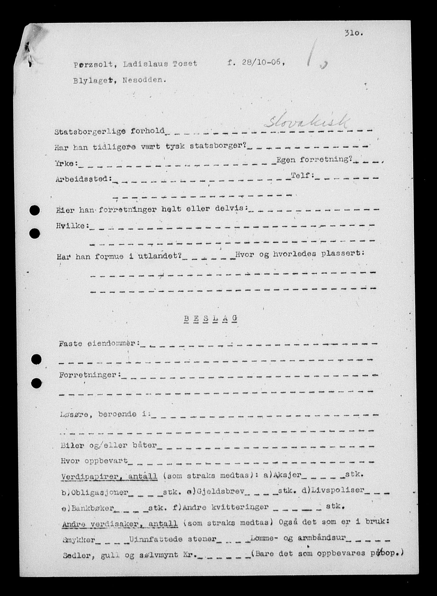 Justisdepartementet, Tilbakeføringskontoret for inndratte formuer, AV/RA-S-1564/H/Hc/Hcc/L0970: --, 1945-1947, p. 548