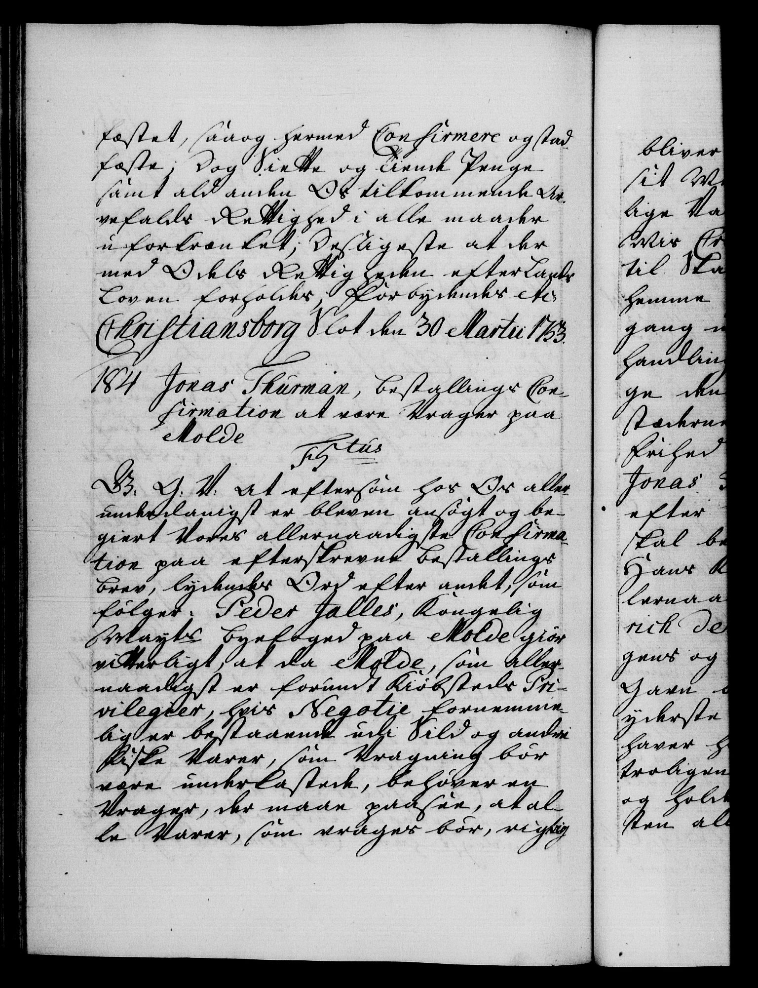 Danske Kanselli 1572-1799, AV/RA-EA-3023/F/Fc/Fca/Fcaa/L0038: Norske registre, 1753-1754, p. 161b