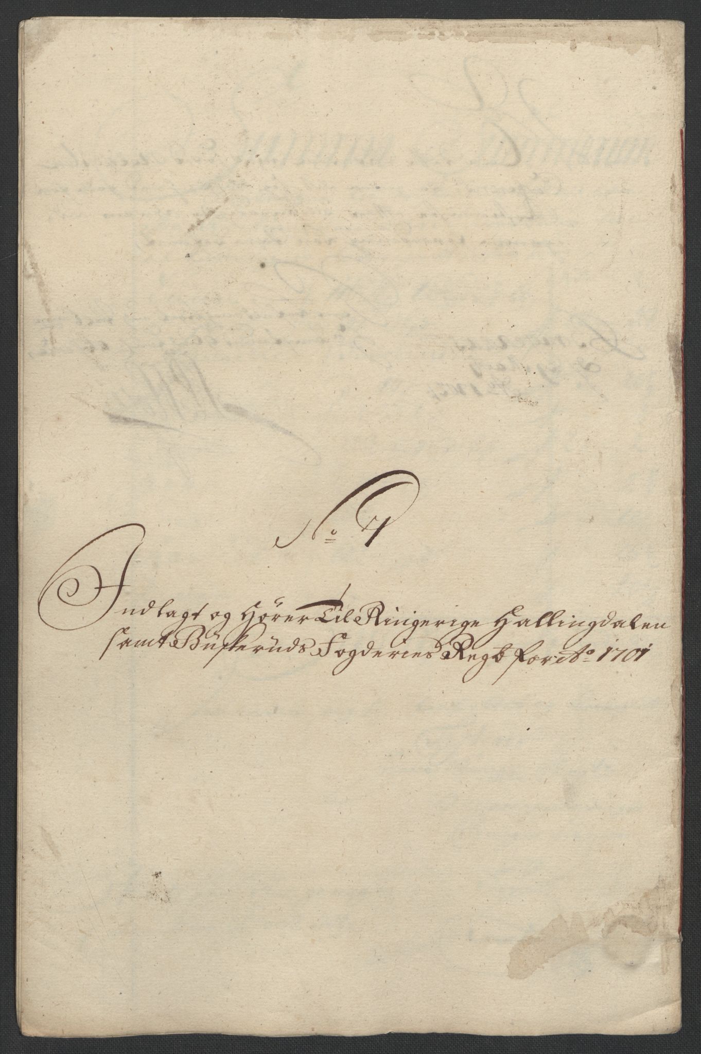 Rentekammeret inntil 1814, Reviderte regnskaper, Fogderegnskap, RA/EA-4092/R22/L1458: Fogderegnskap Ringerike, Hallingdal og Buskerud, 1701, p. 325