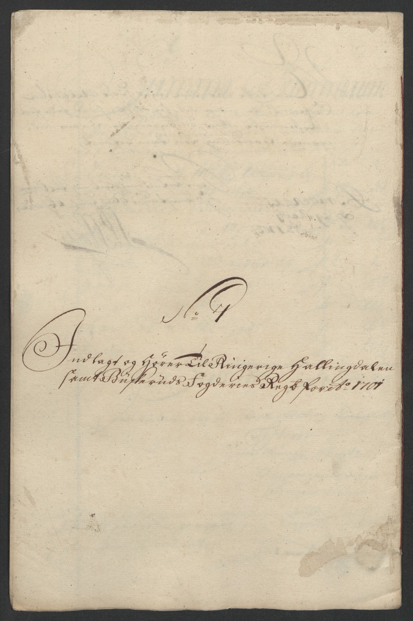 Rentekammeret inntil 1814, Reviderte regnskaper, Fogderegnskap, AV/RA-EA-4092/R22/L1458: Fogderegnskap Ringerike, Hallingdal og Buskerud, 1701, p. 325