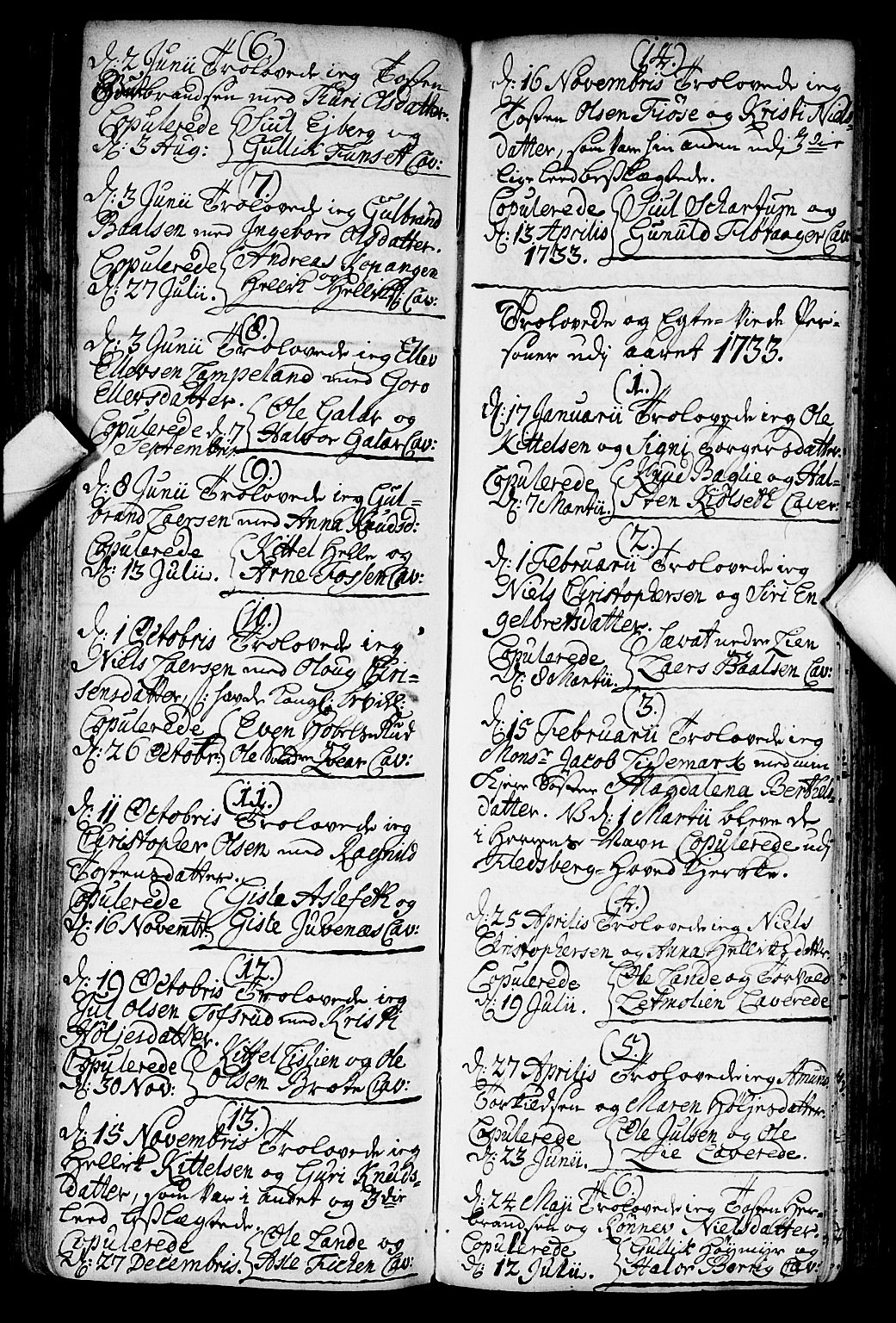 Flesberg kirkebøker, SAKO/A-18/F/Fa/L0002: Parish register (official) no. I 2, 1726-1747