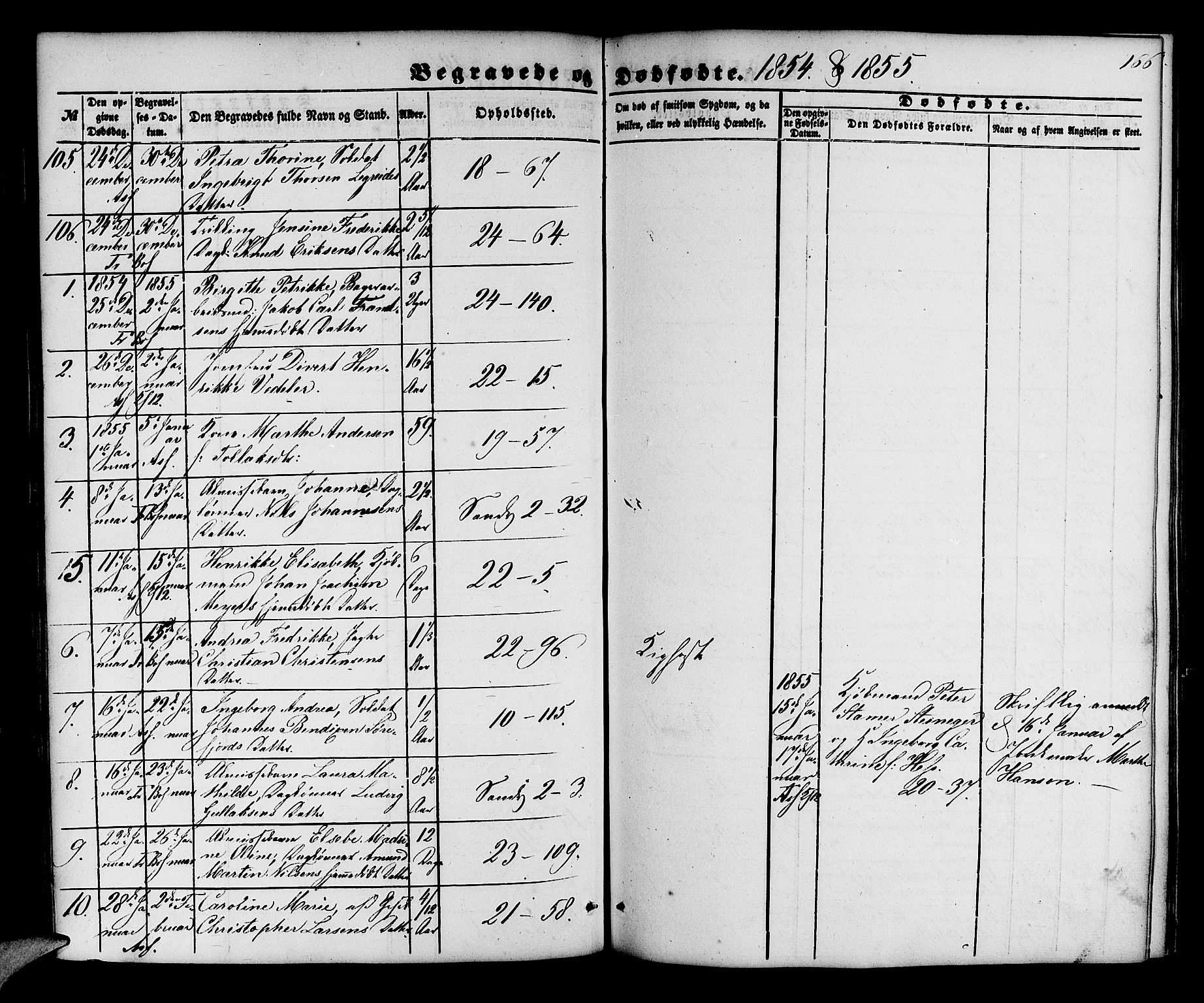 Korskirken sokneprestembete, SAB/A-76101/H/Hab: Parish register (copy) no. E 2, 1851-1871, p. 166