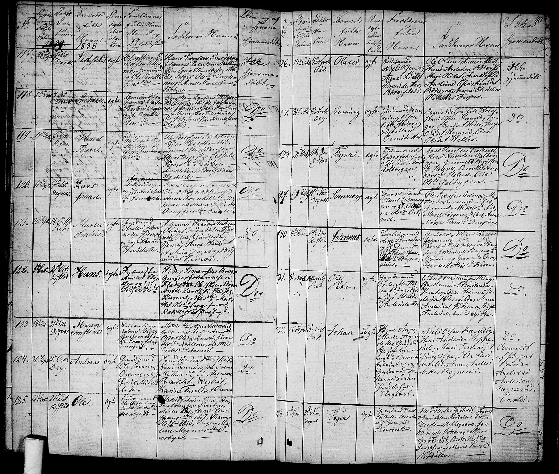 Rakkestad prestekontor Kirkebøker, SAO/A-2008/F/Fa/L0007: Parish register (official) no. I 7, 1825-1841, p. 110