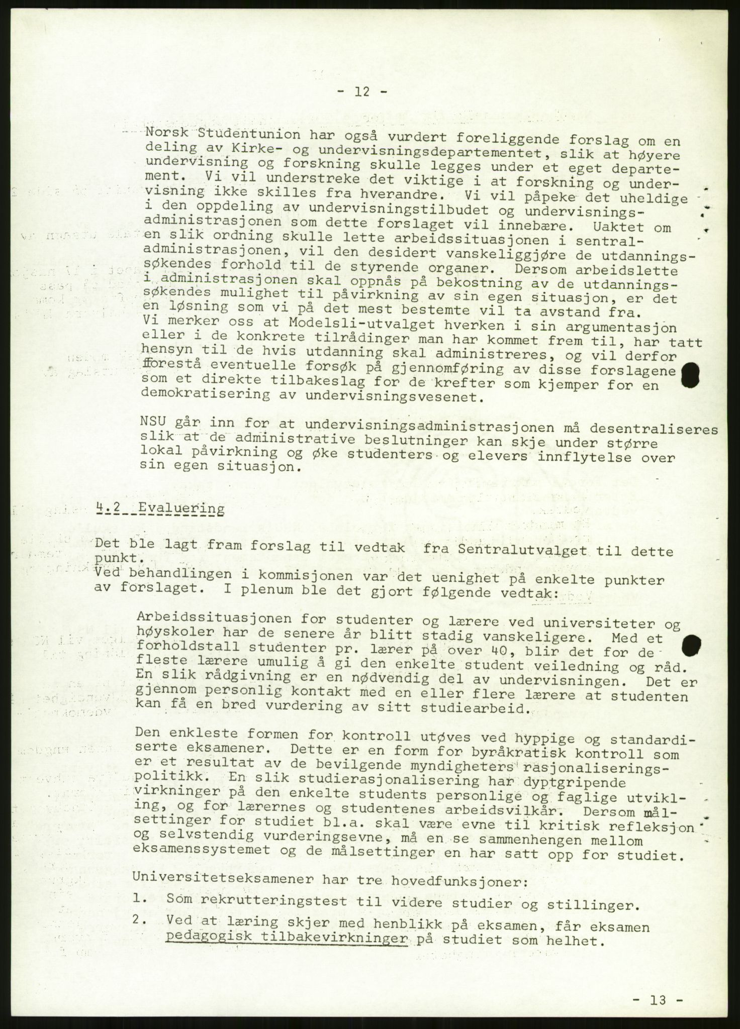 Norsk Studentunion, AV/RA-PA-0794/Fg/L0067: Landstinget, 1968-1979