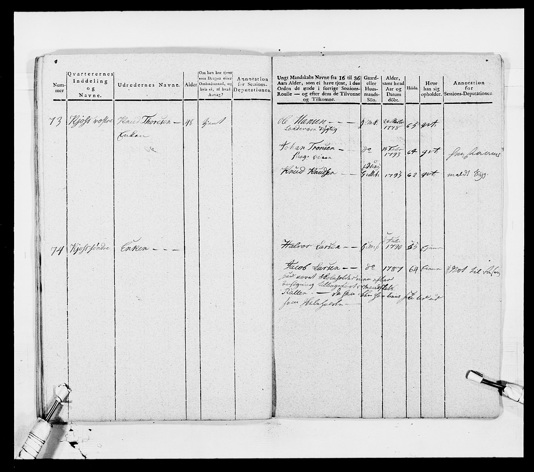 Generalitets- og kommissariatskollegiet, Det kongelige norske kommissariatskollegium, AV/RA-EA-5420/E/Eh/L0003: 1. Sønnafjelske dragonregiment, 1767-1812, p. 728