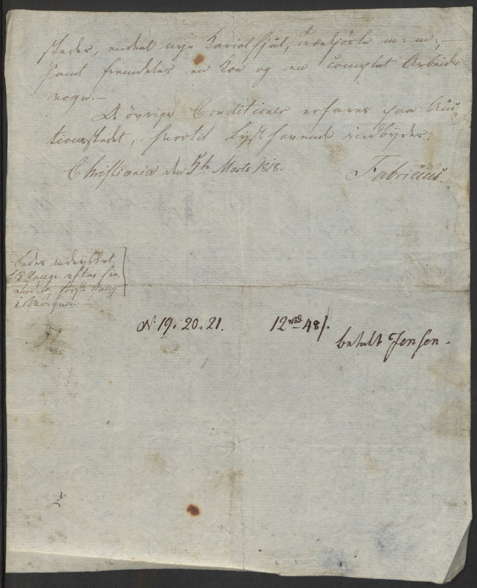 Forsvaret, Generalauditøren, AV/RA-RAFA-1772/F/Fj/Fja/L0029: --, 1709-1825, p. 11