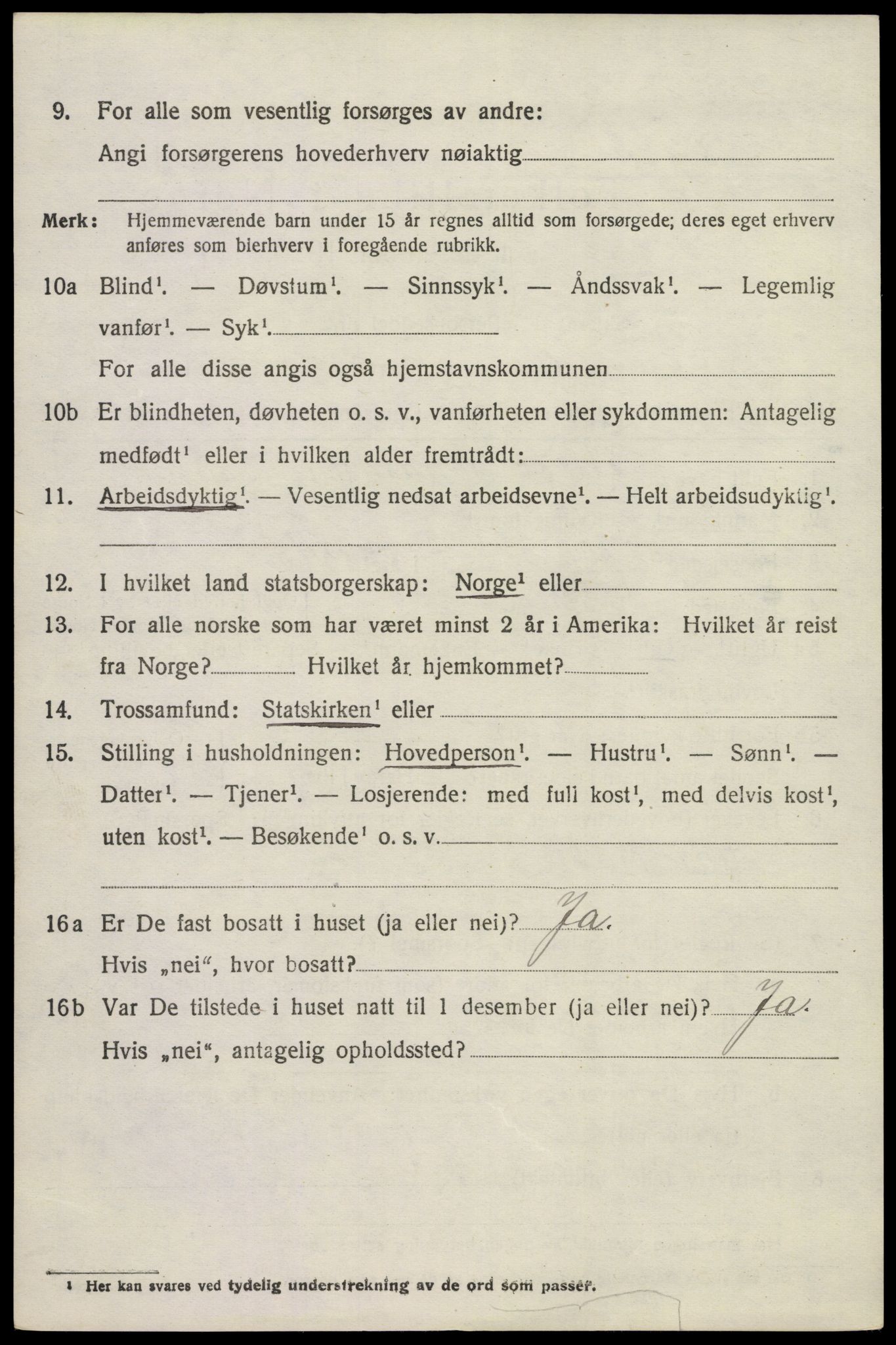 SAKO, 1920 census for Brunlanes, 1920, p. 3358