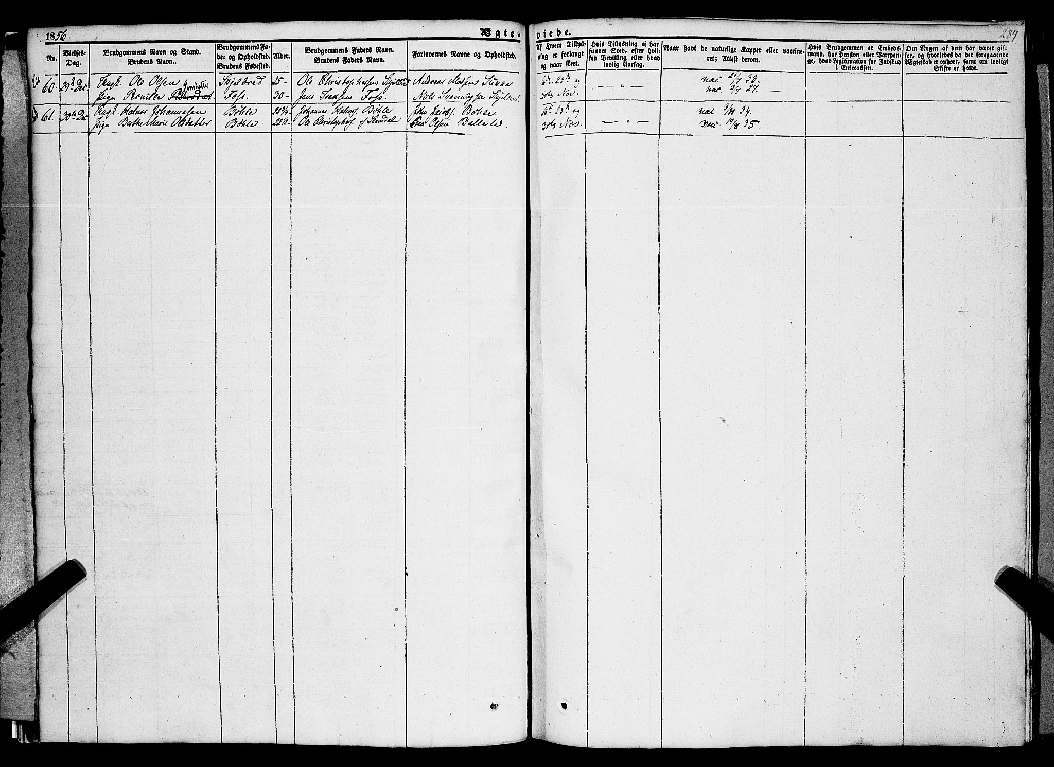 Gjerpen kirkebøker, AV/SAKO-A-265/F/Fa/L0007b: Parish register (official) no. I 7B, 1834-1857, p. 289