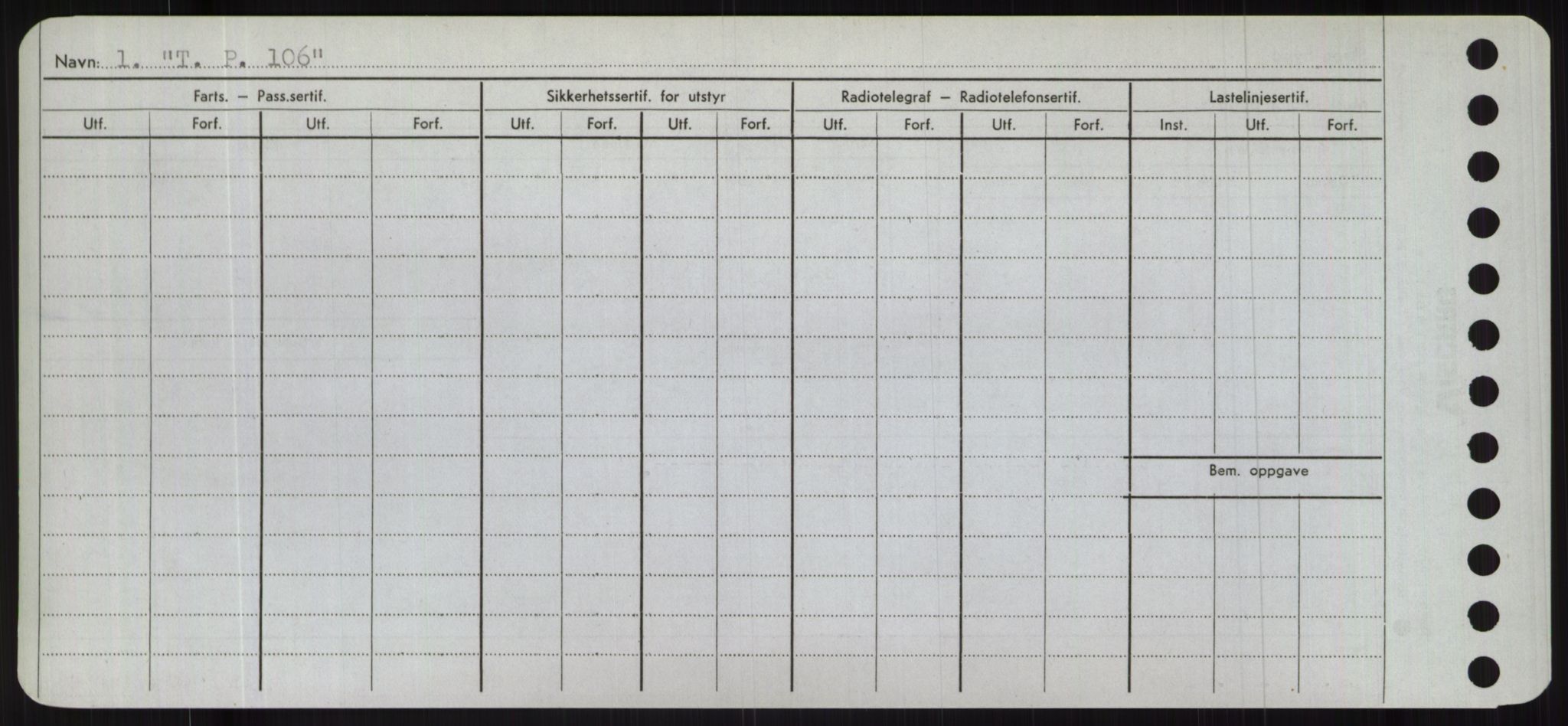 Sjøfartsdirektoratet med forløpere, Skipsmålingen, AV/RA-S-1627/H/Hc/L0001: Lektere, A-Y, p. 448