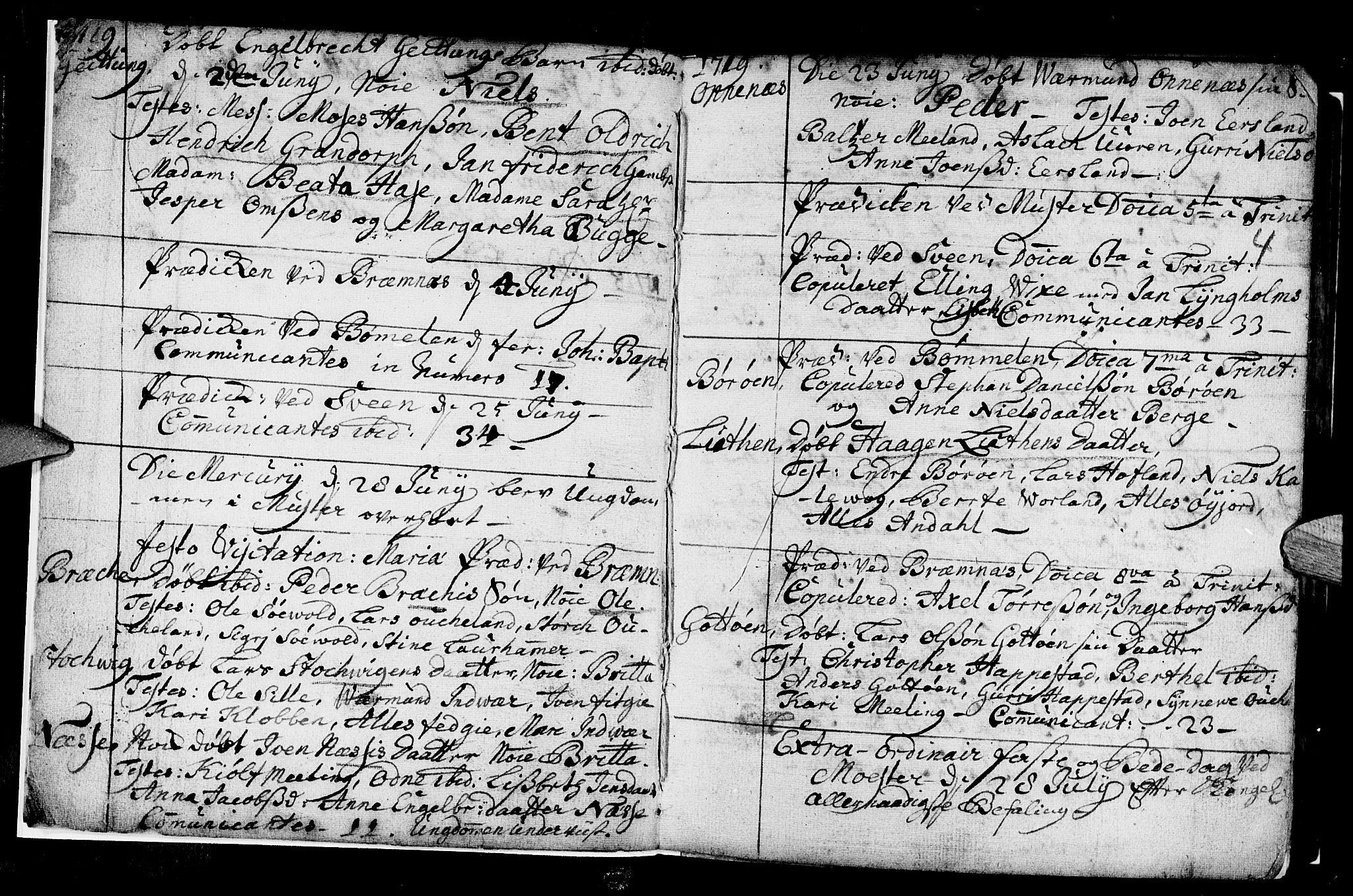 Finnås sokneprestembete, AV/SAB-A-99925/H/Ha/Haa/Haaa/L0001: Parish register (official) no. A 1, 1718-1744, p. 4