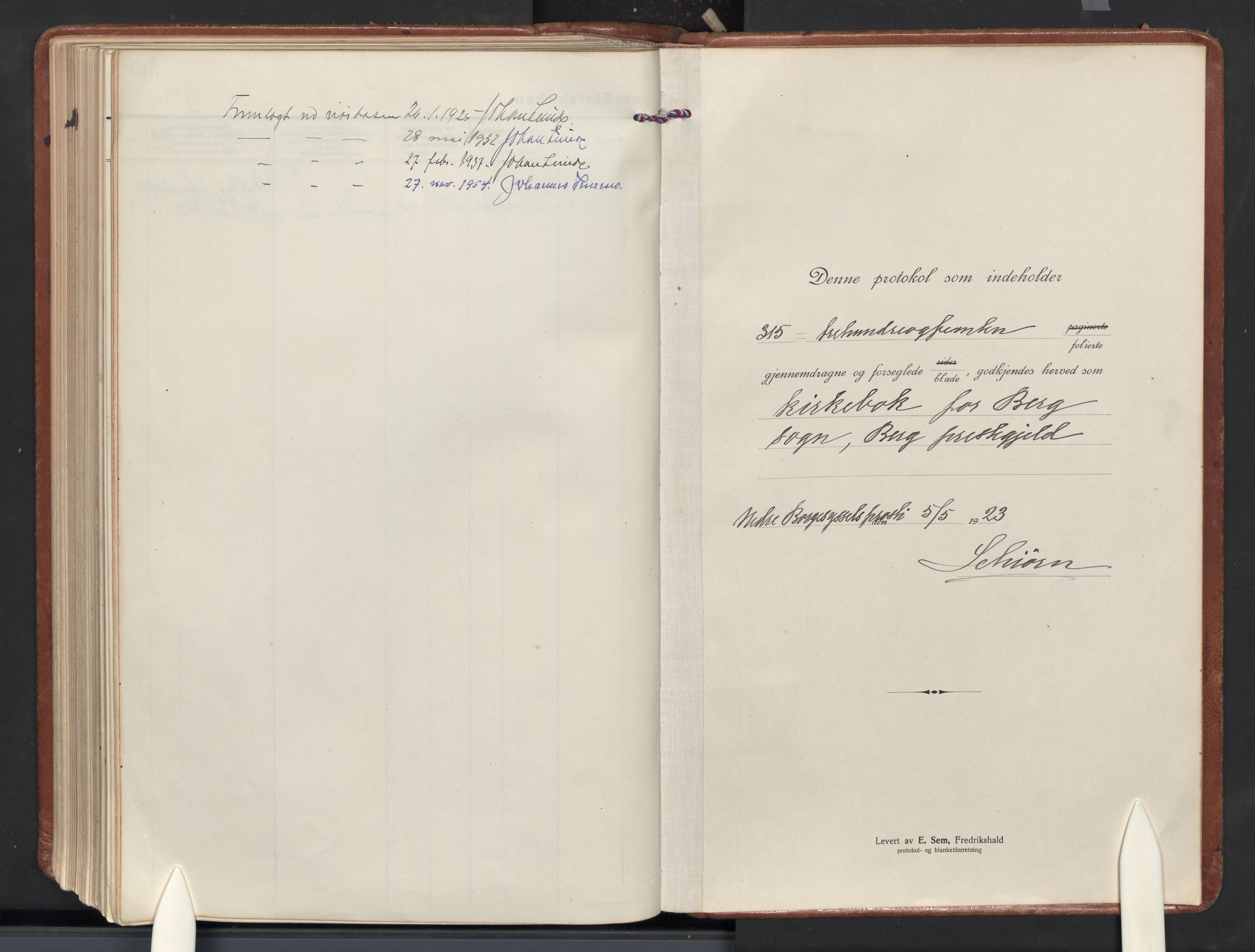Berg prestekontor Kirkebøker, SAO/A-10902/F/Fa/L0009: Parish register (official) no. I 9, 1921-1939
