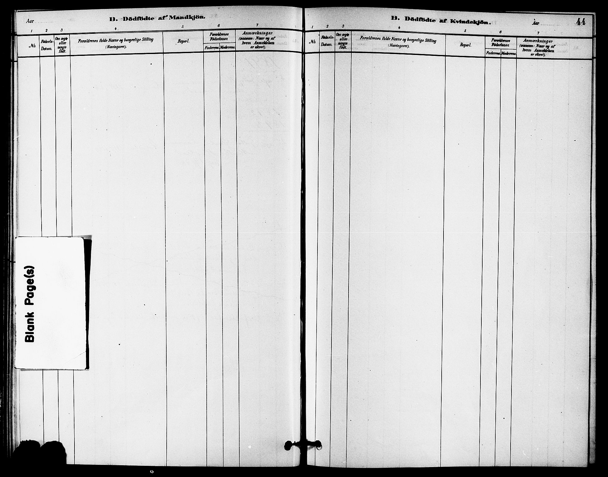 Jelsa sokneprestkontor, SAST/A-101842/01/IV: Parish register (official) no. A 9, 1878-1898, p. 44