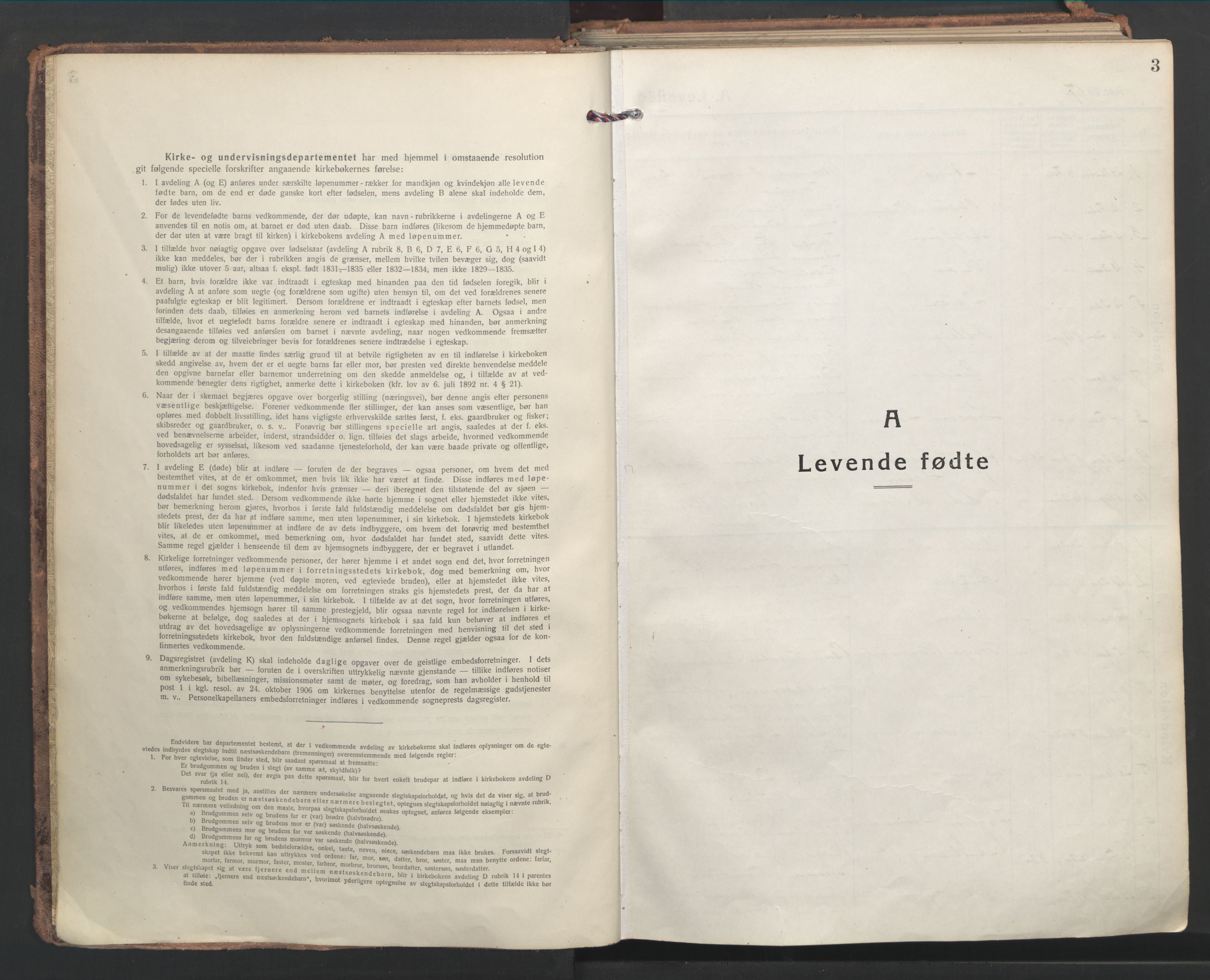 Ministerialprotokoller, klokkerbøker og fødselsregistre - Møre og Romsdal, SAT/A-1454/555/L0659: Parish register (official) no. 555A10, 1917-1971, p. 3