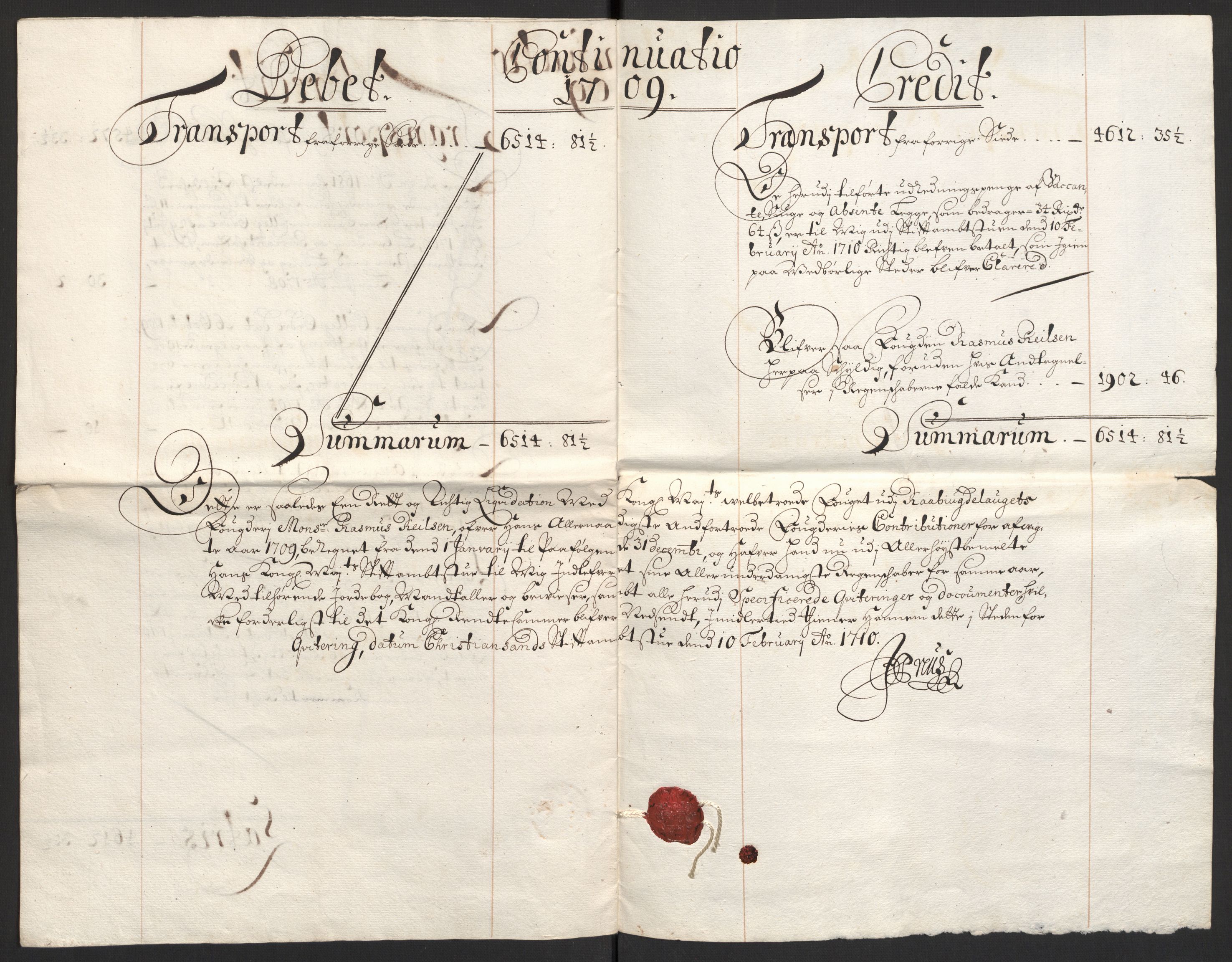 Rentekammeret inntil 1814, Reviderte regnskaper, Fogderegnskap, RA/EA-4092/R40/L2449: Fogderegnskap Råbyggelag, 1709-1711, p. 8
