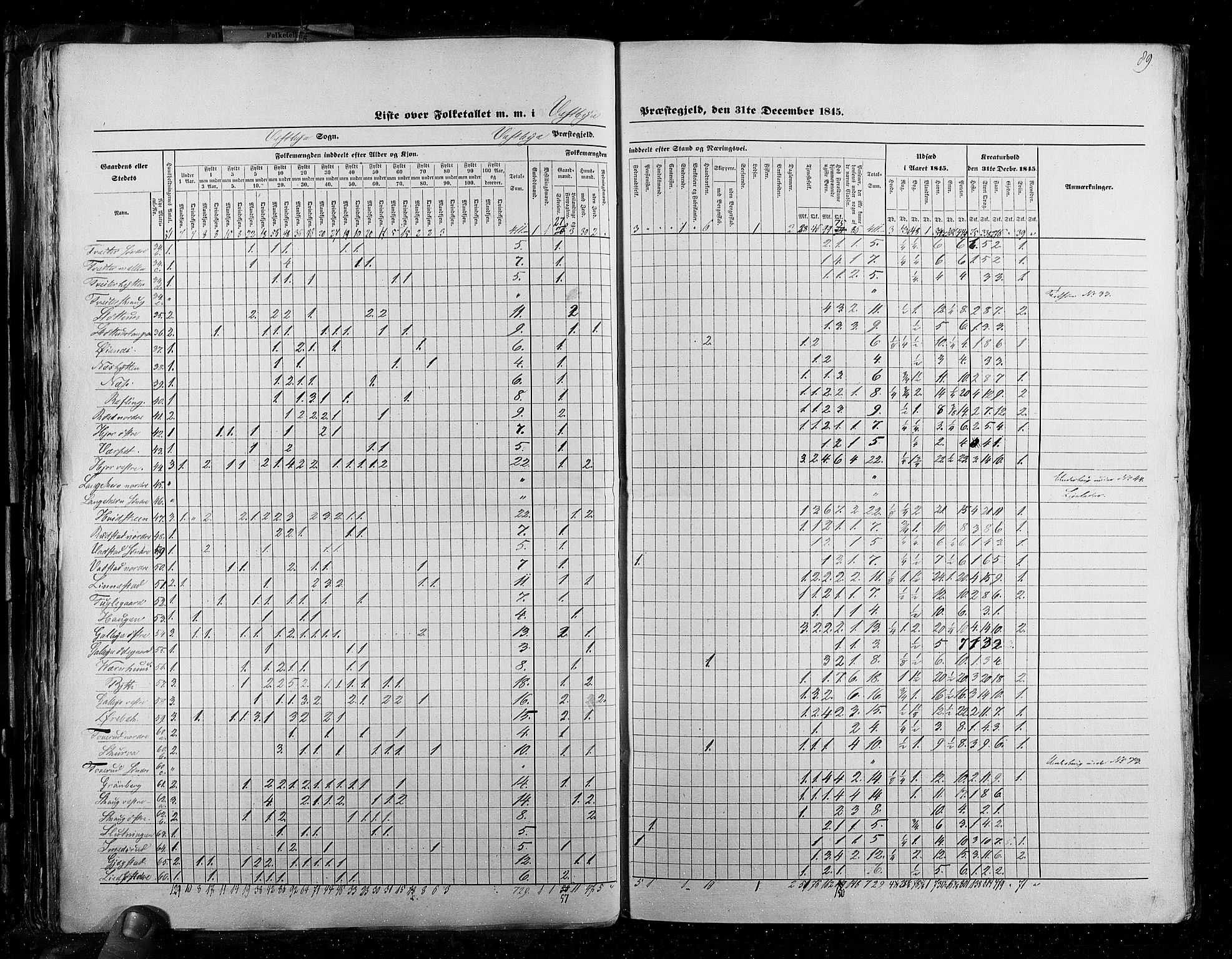 RA, Census 1845, vol. 2: Smålenenes amt og Akershus amt, 1845, p. 89