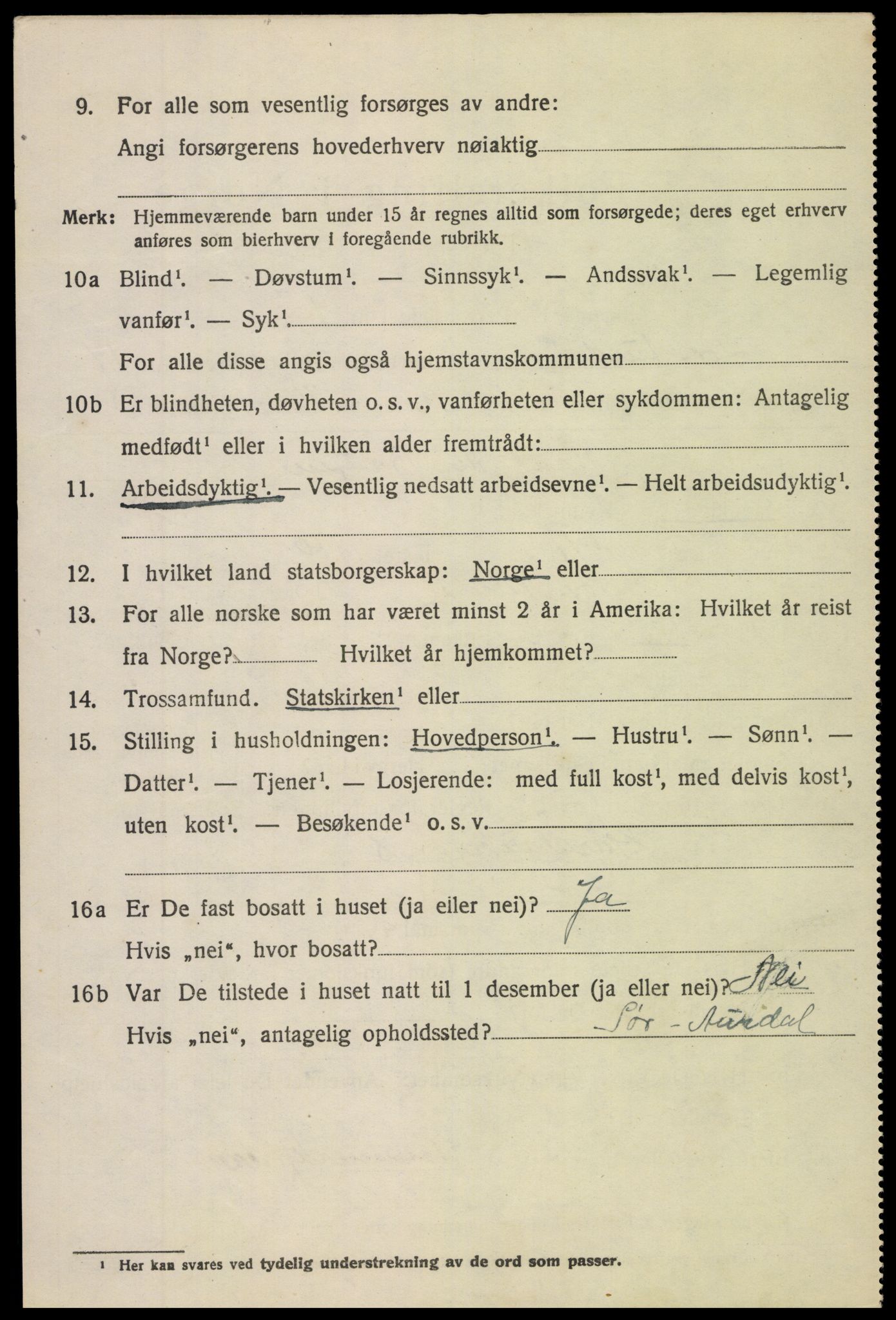 SAH, 1920 census for Sør-Aurdal, 1920, p. 8036