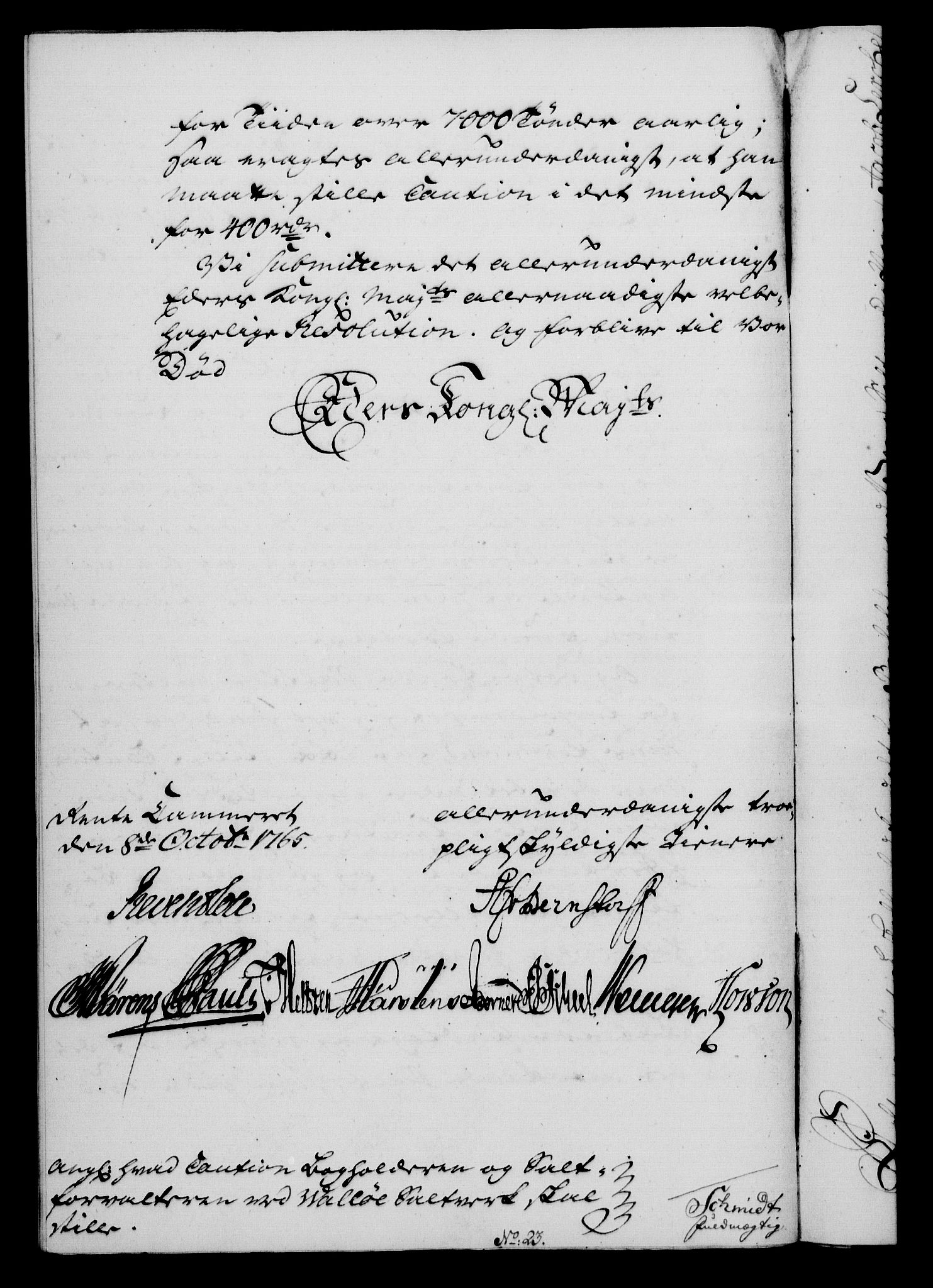 Rentekammeret, Kammerkanselliet, RA/EA-3111/G/Gf/Gfa/L0047: Norsk relasjons- og resolusjonsprotokoll (merket RK 52.47), 1765, p. 369