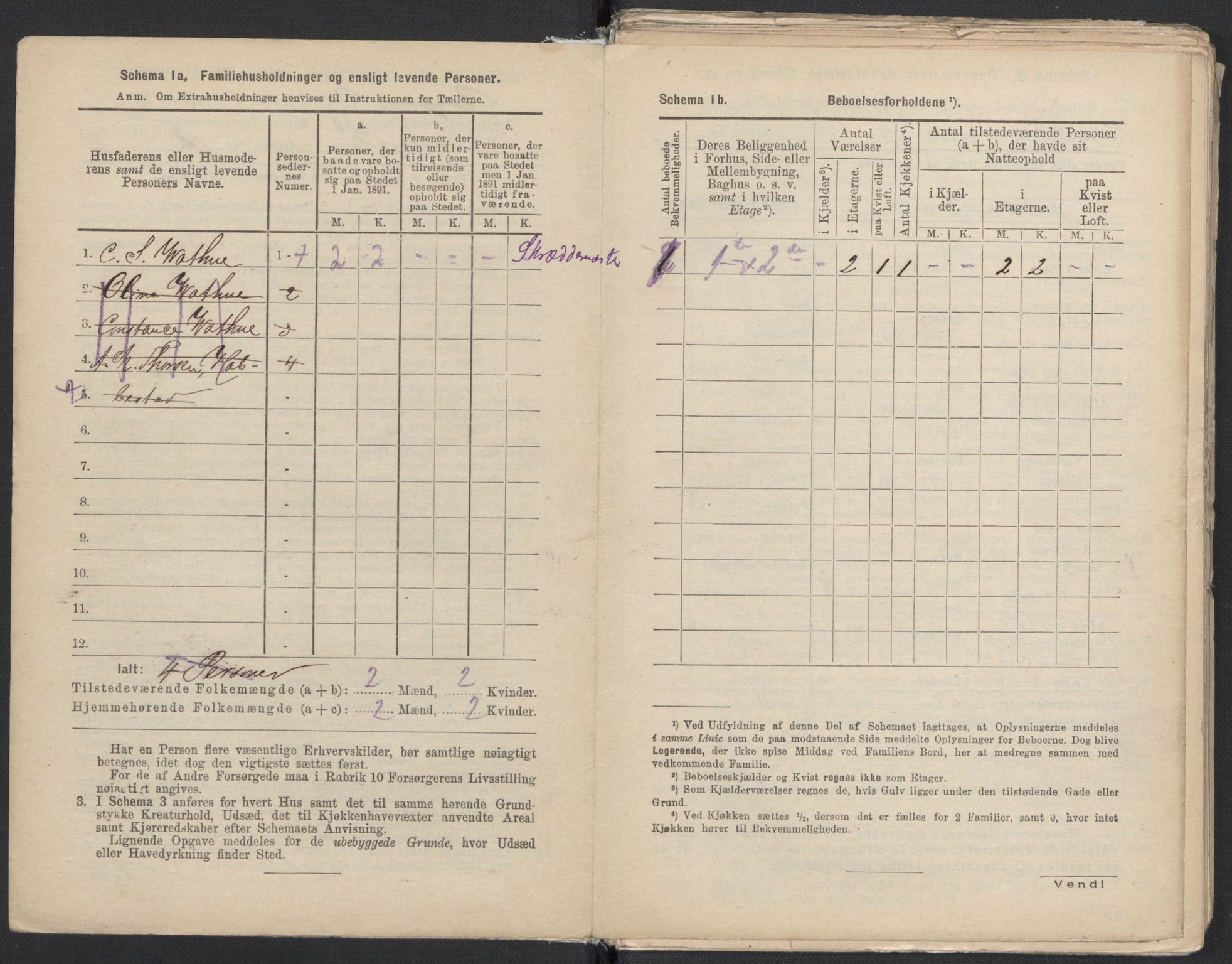 RA, 1891 Census for 1301 Bergen, 1891, p. 4826