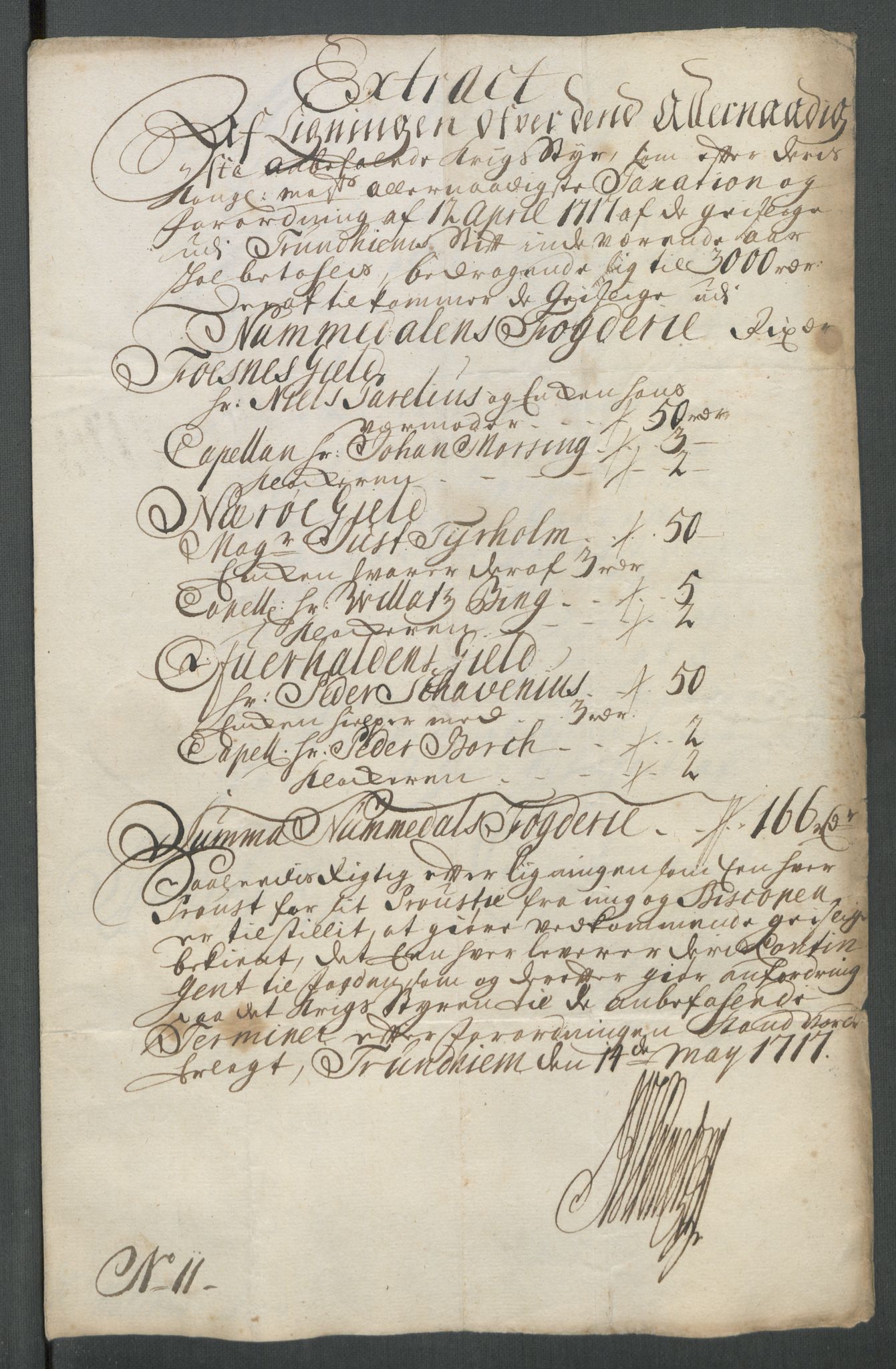 Rentekammeret inntil 1814, Reviderte regnskaper, Fogderegnskap, AV/RA-EA-4092/R64/L4438: Fogderegnskap Namdal, 1717, p. 140