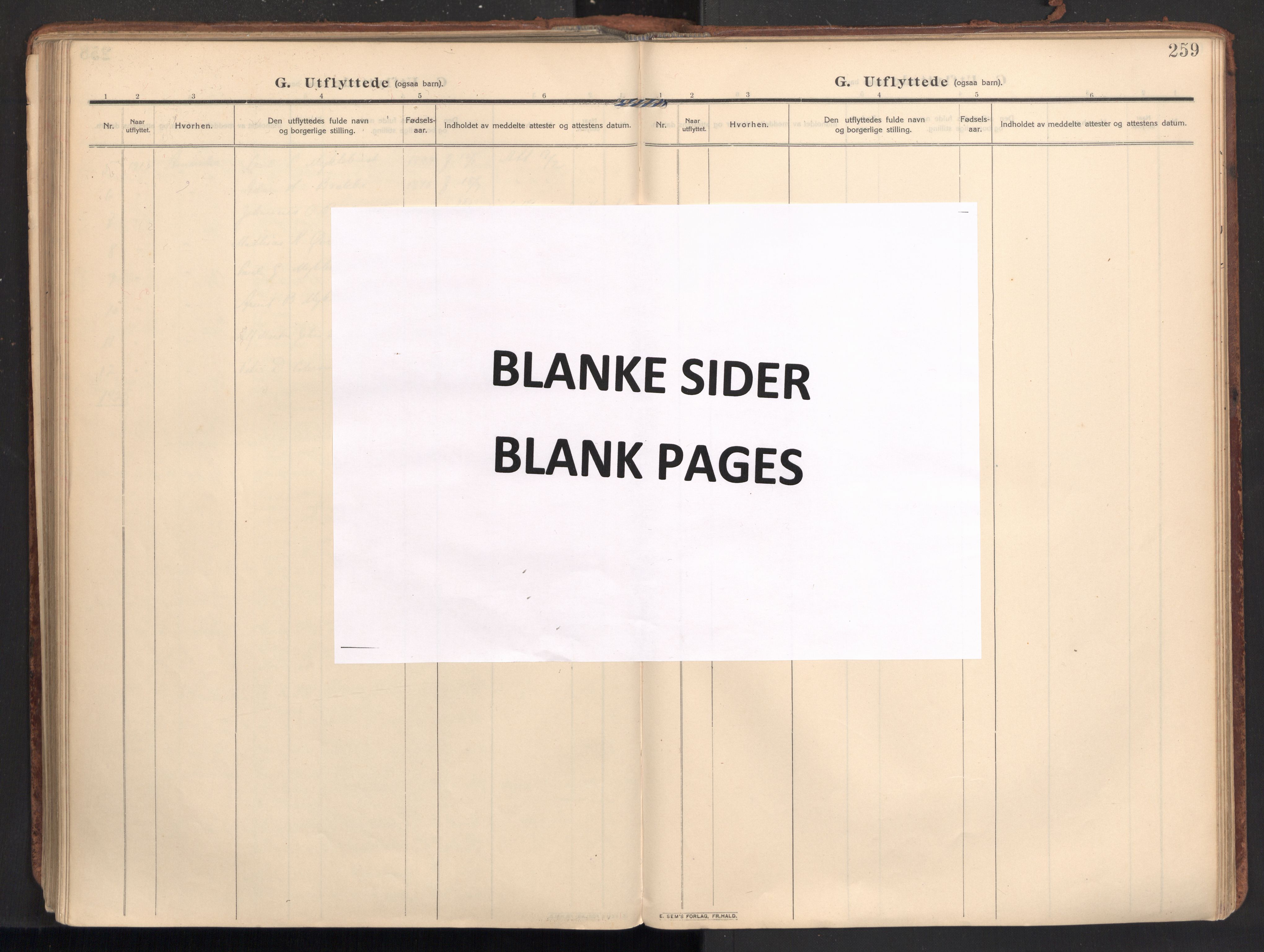 Ministerialprotokoller, klokkerbøker og fødselsregistre - Møre og Romsdal, AV/SAT-A-1454/502/L0026: Parish register (official) no. 502A04, 1909-1933, p. 259